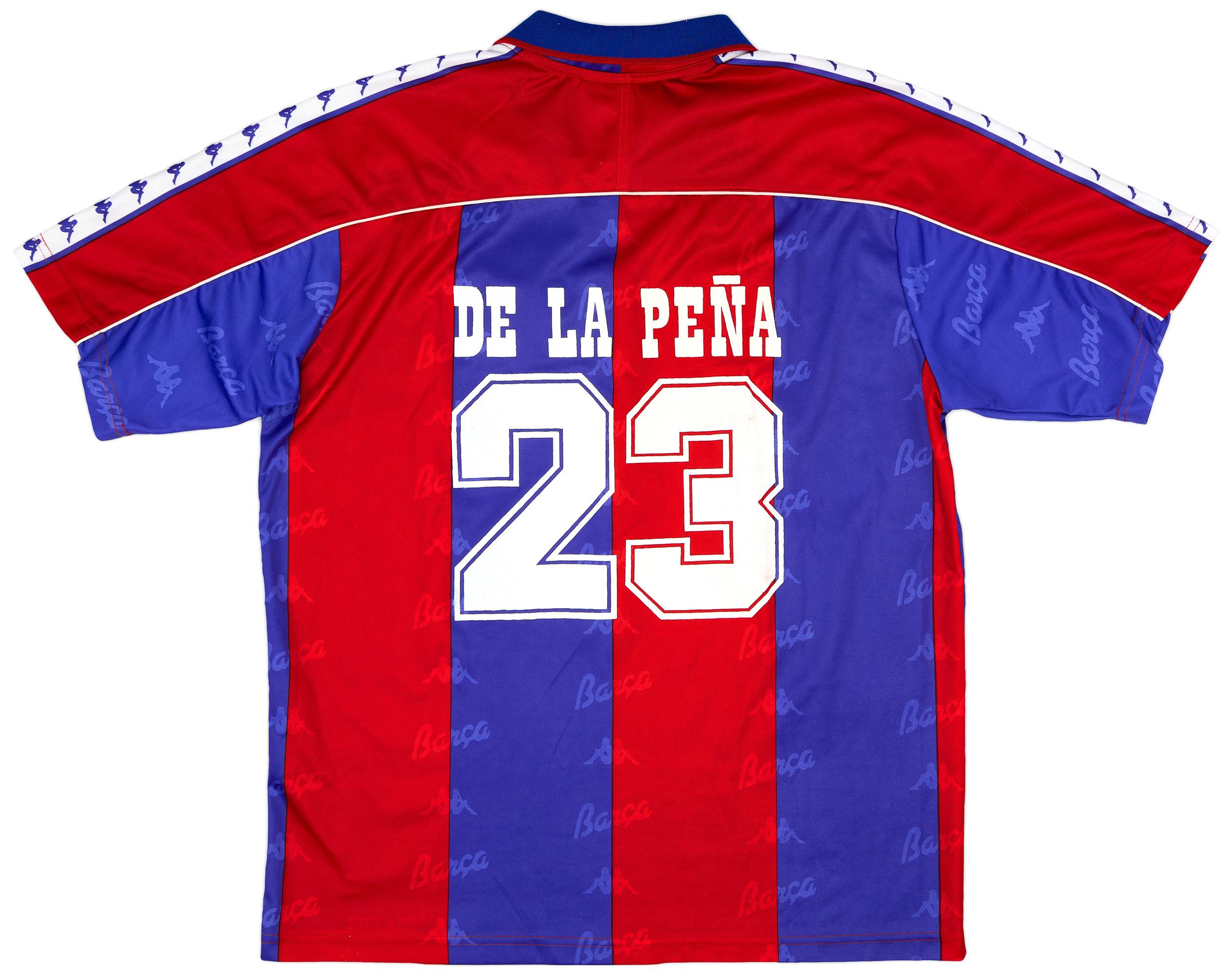 1992-95 Barcelona Home Shirt de la Pena #23 - 8/10 - (XL)