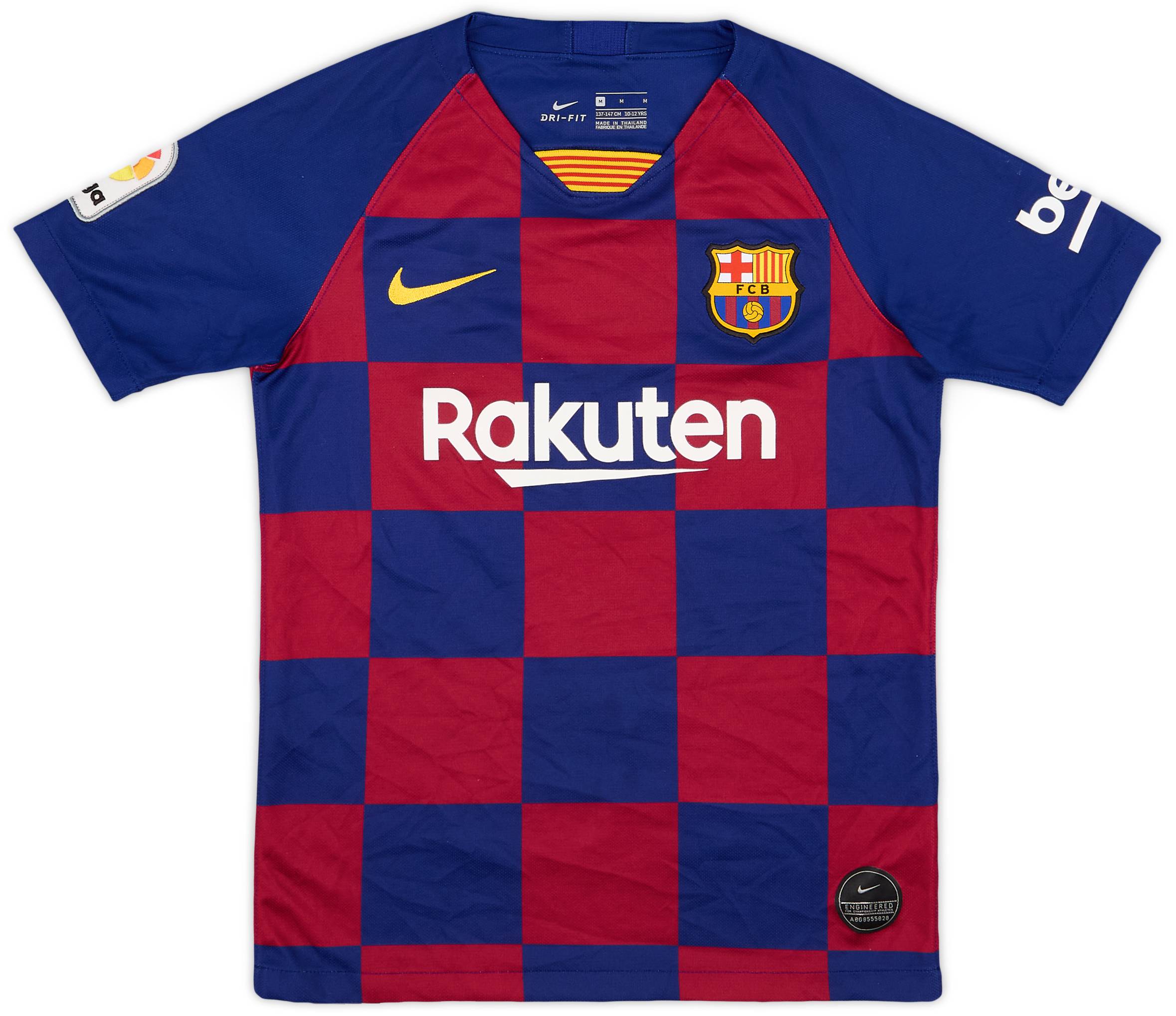 2019-20 Barcelona Home Shirt - 8/10 - (M.Boys)