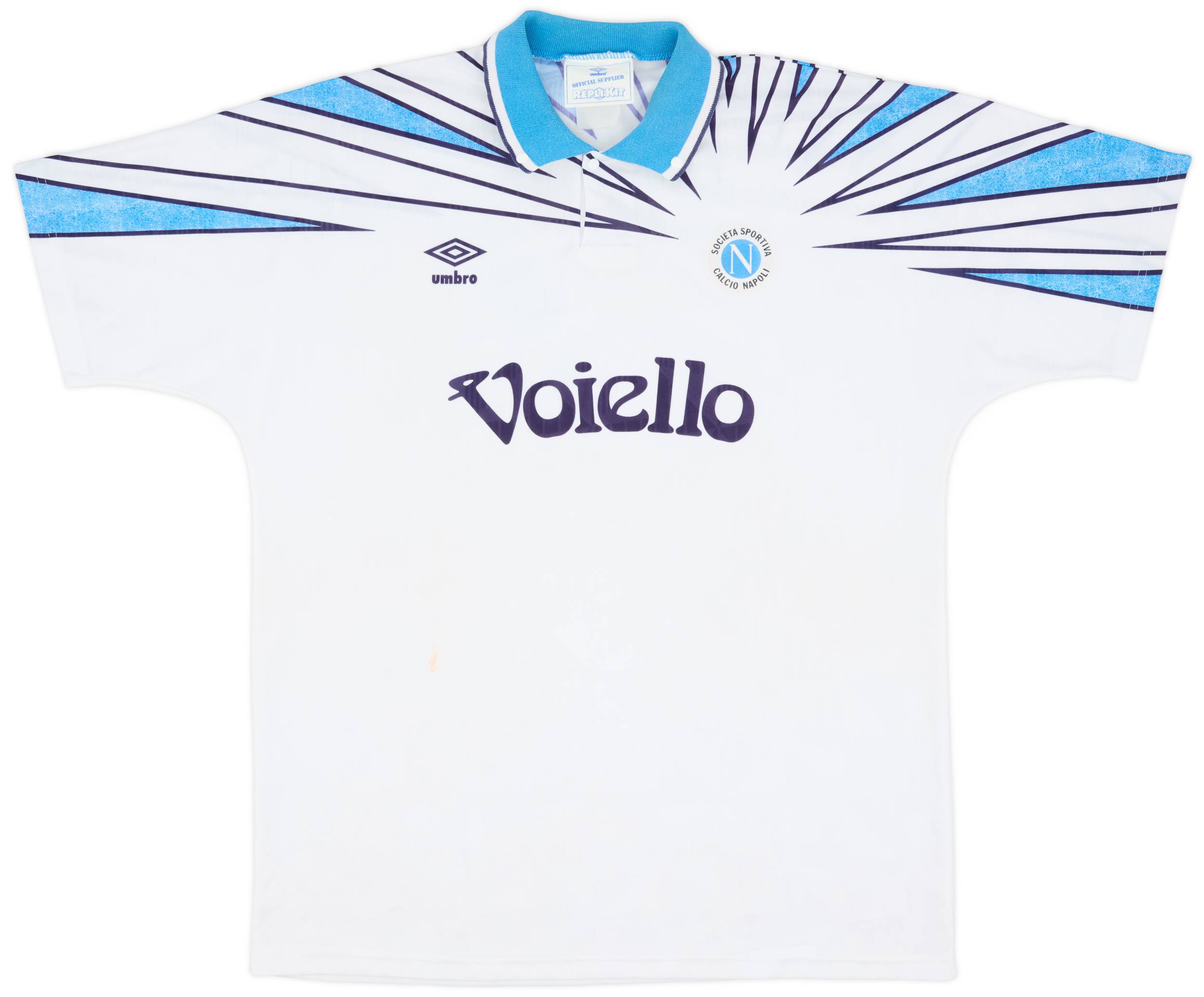 1991-93 Napoli Away Shirt - 8/10 - (XL)