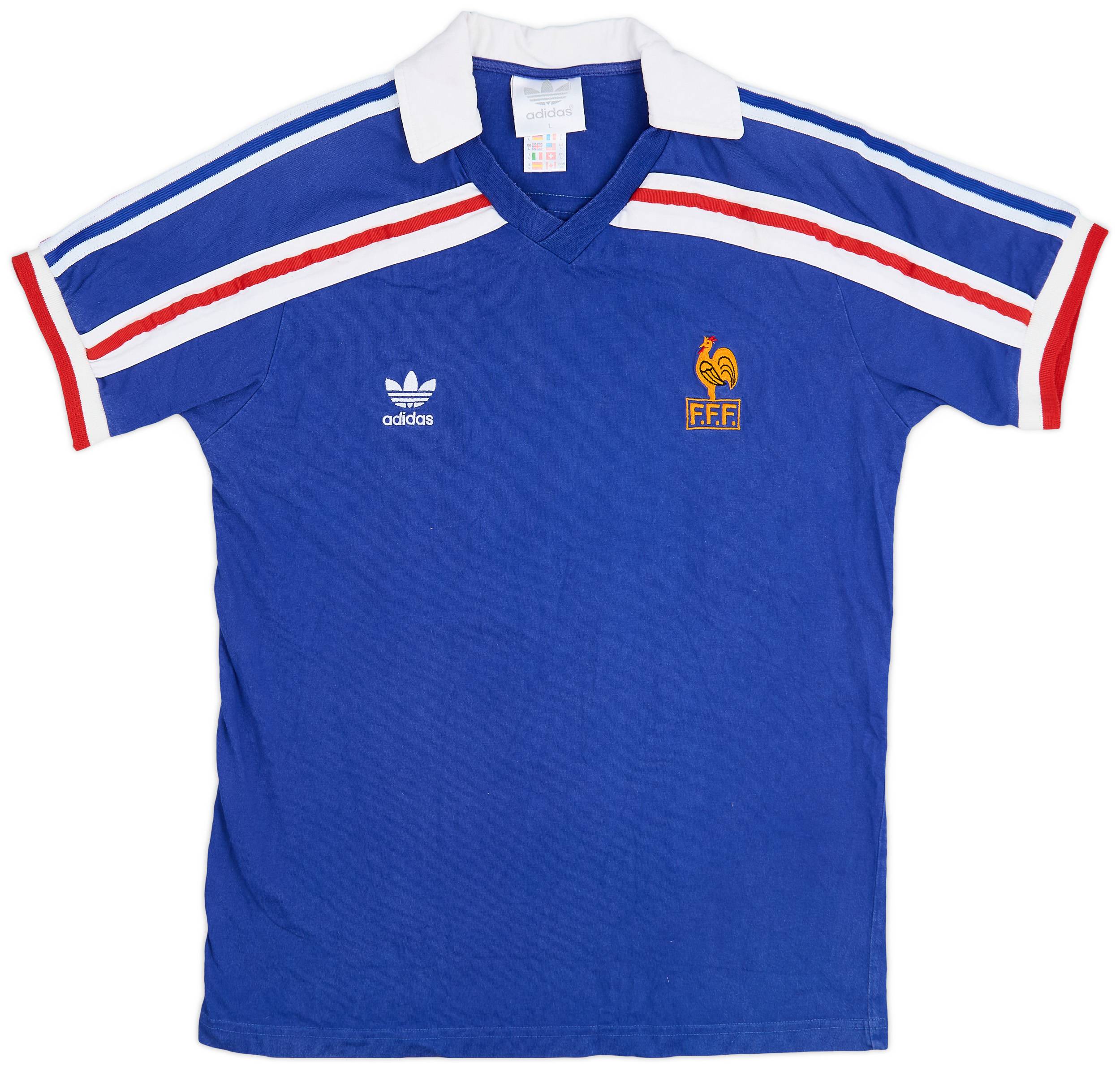 1996 France 1985-90 Retro Home Shirt - 8/10 - (L)
