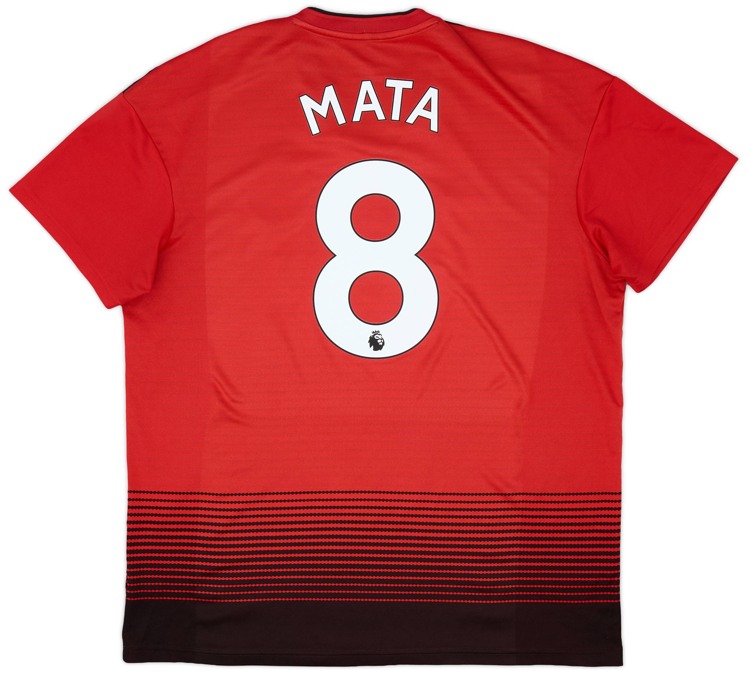 2018-19 Manchester United Home Shirt Mata #8 - 6/10 - (XL)