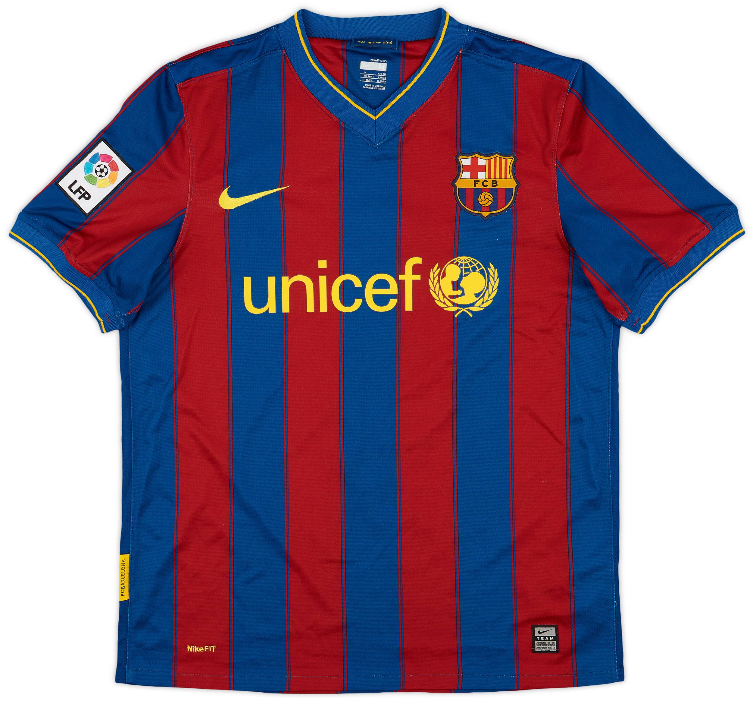 2009-10 Barcelona Home Shirt Puyol #5 - 8/10 - (M)