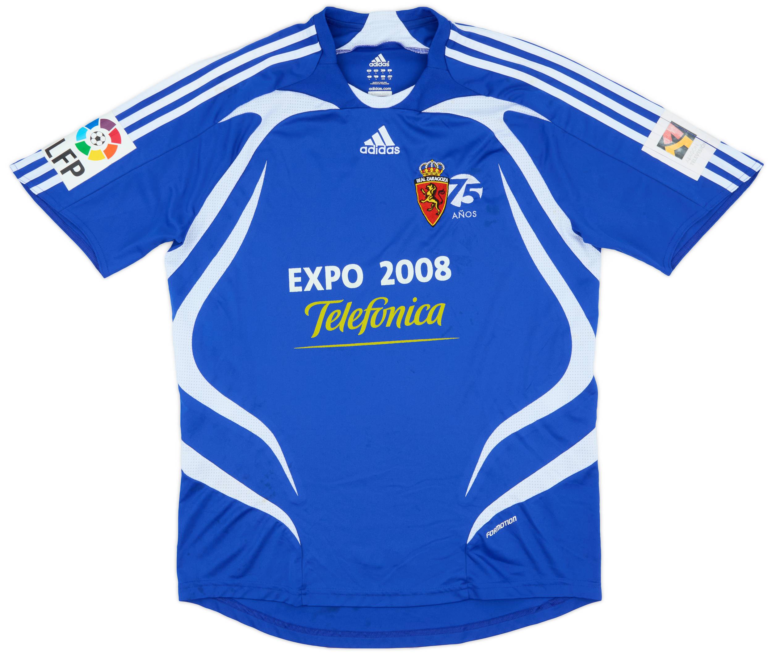 2007-08 Real Zaragoza Third Shirt - 8/10 - (L)
