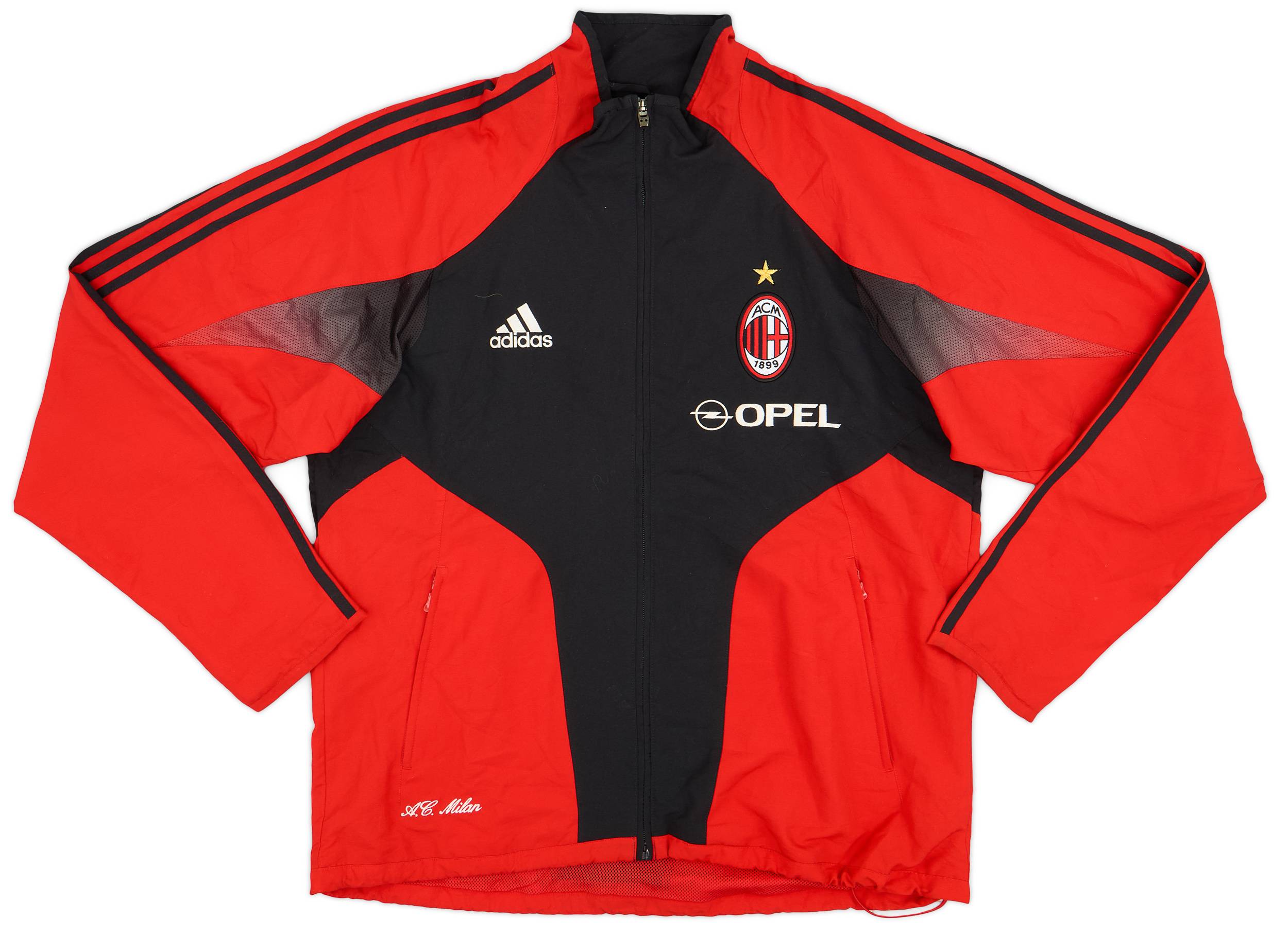 2004-05 AC Milan adidas Track Jacket - 9/10 - (M/L)