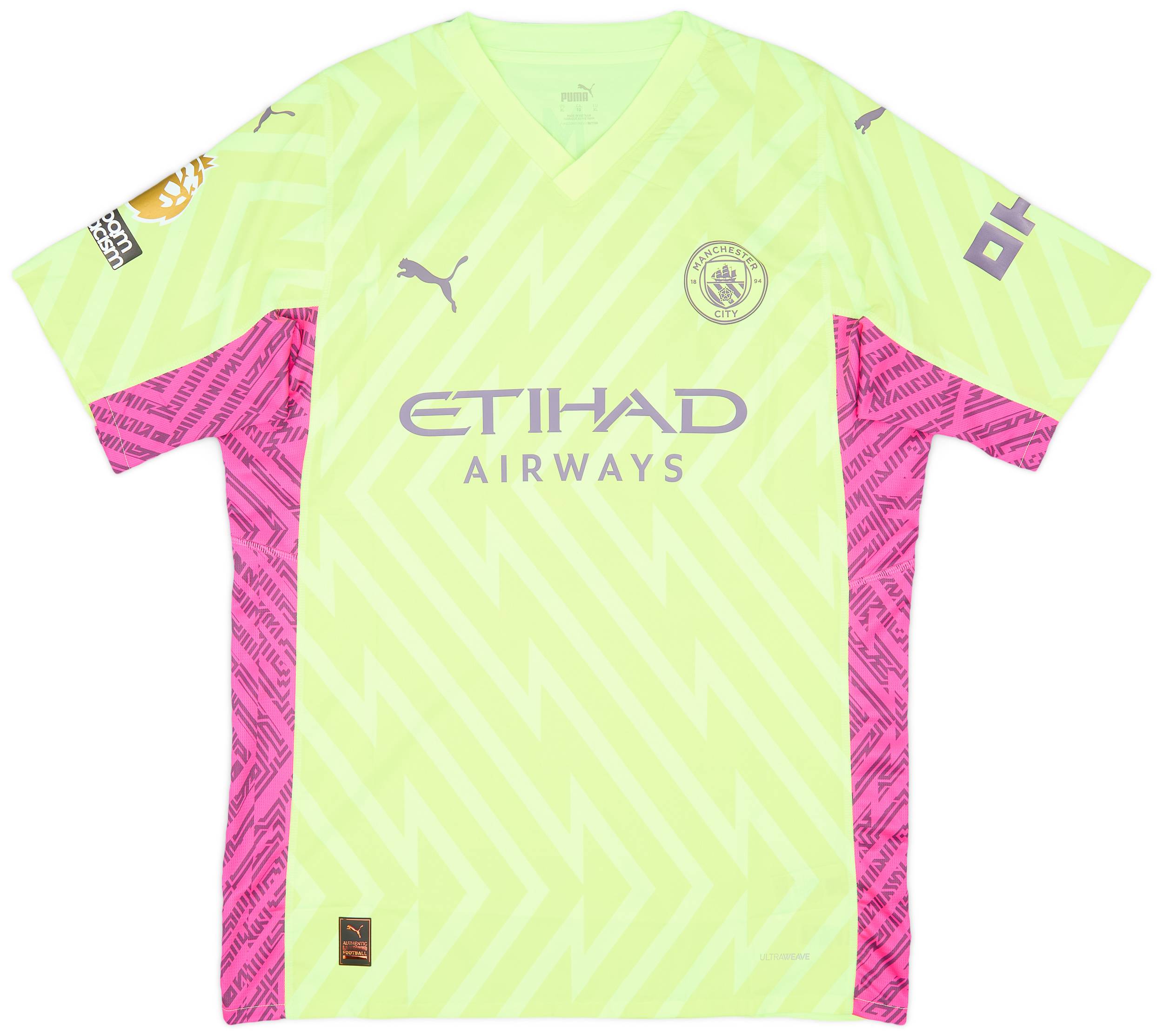 2023-24 Manchester City Match Issue GK Shirt Ortega Moreno #18