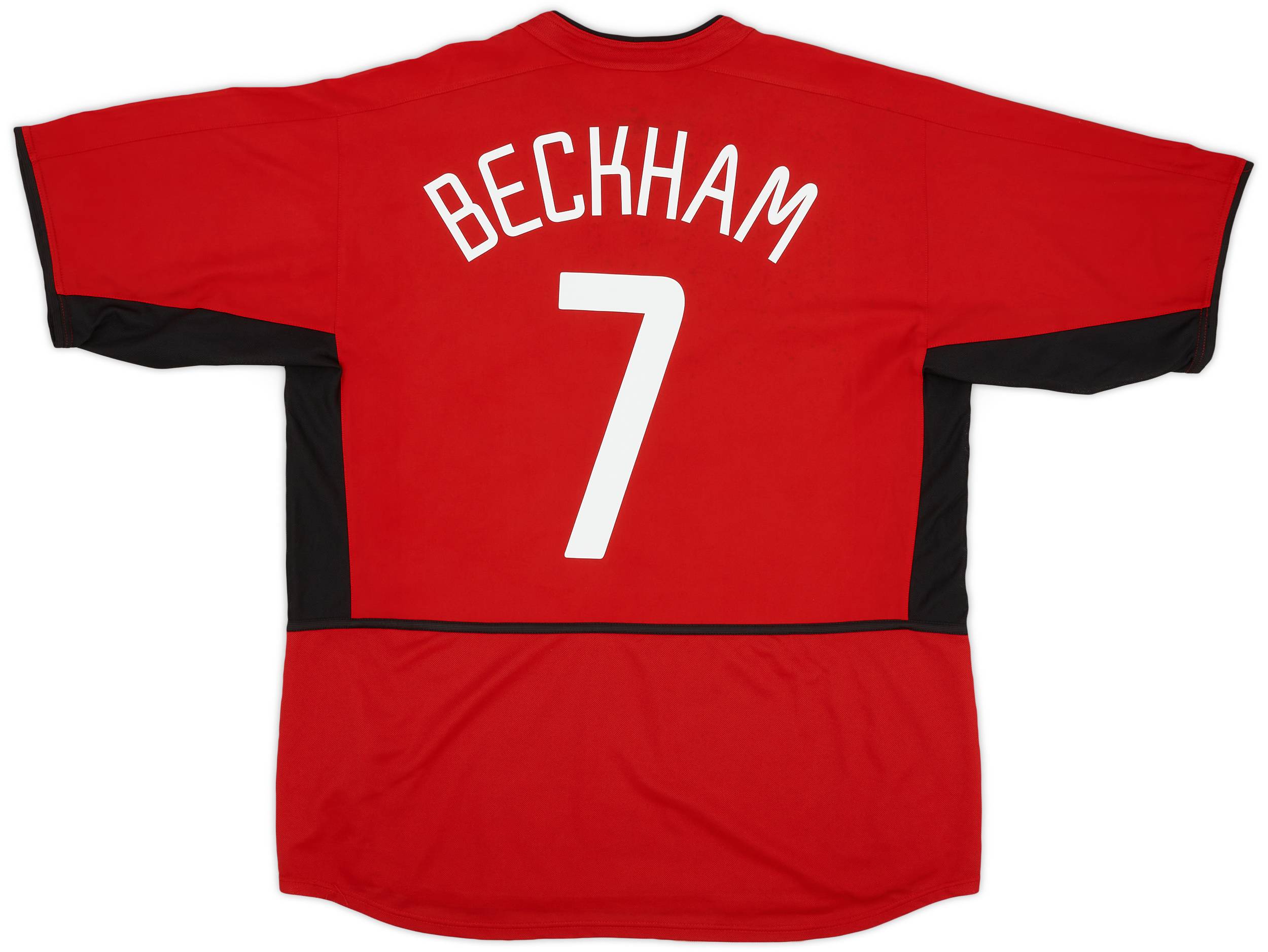 2002-04 Manchester United Home Shirt Beckham #7 - 5/10 - (XL)