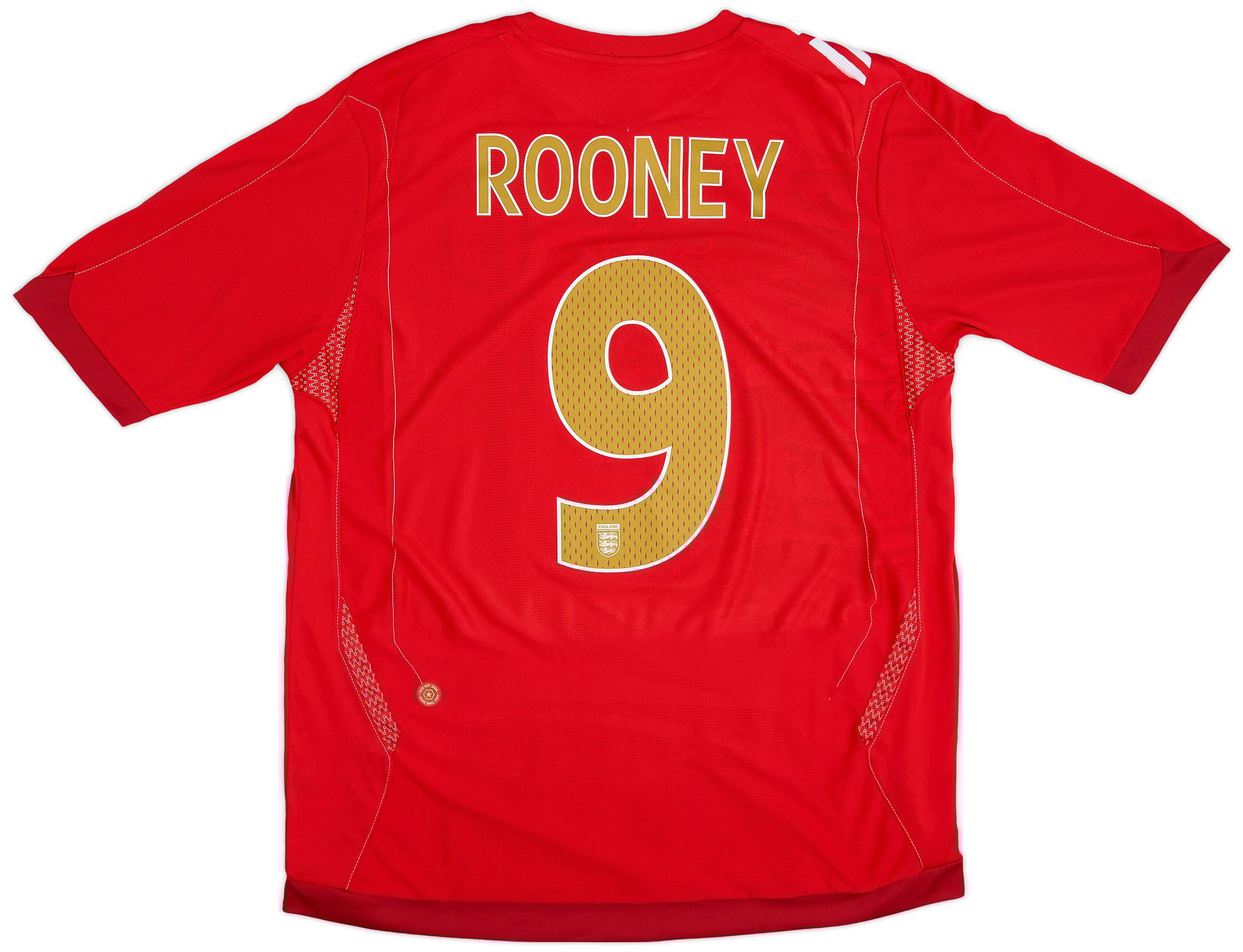 2006-08 England Away Shirt Rooney #9 - 7/10 - (L)