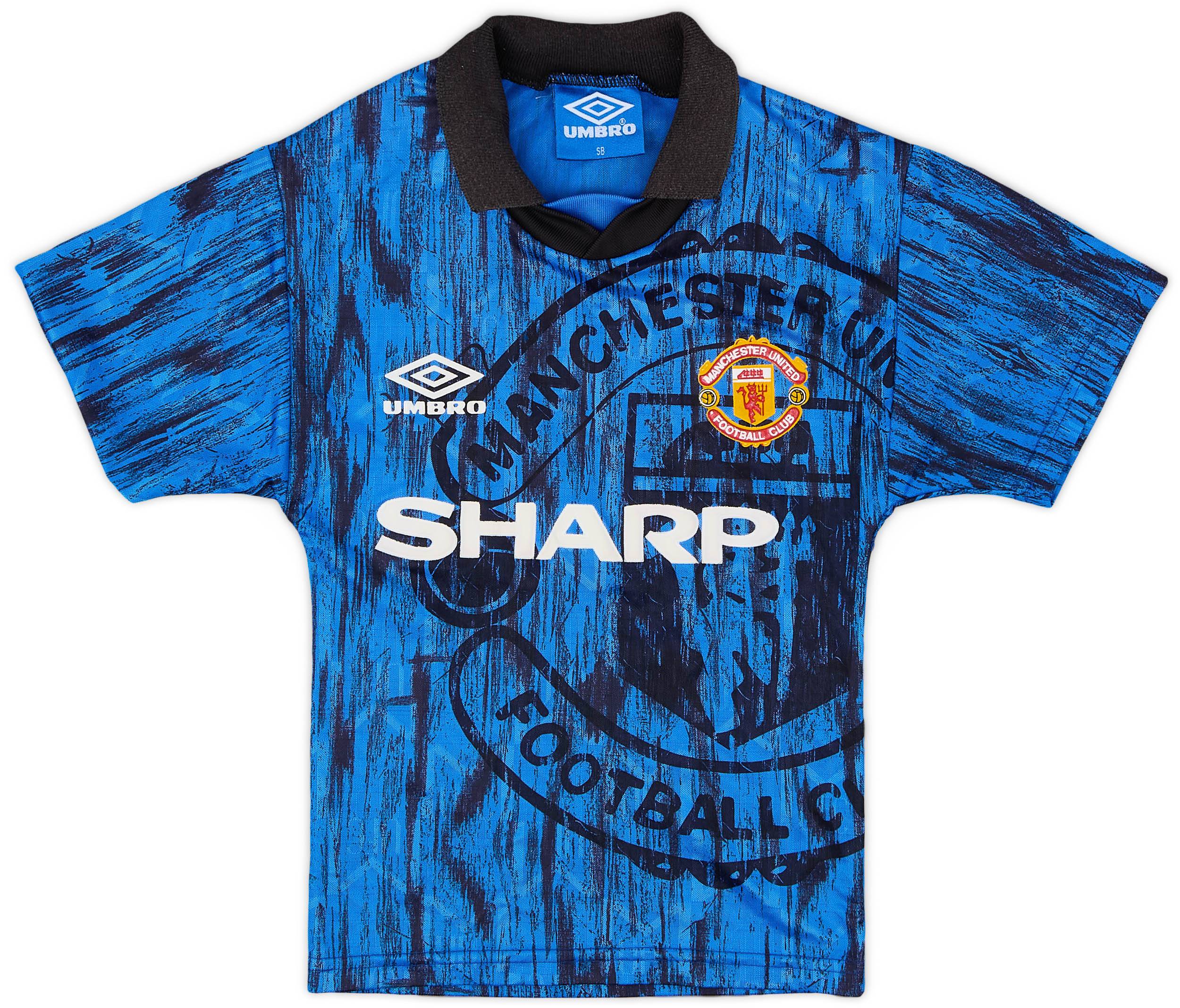 1992-93 Manchester United Away Shirt - 9/10 - (S.Boys)