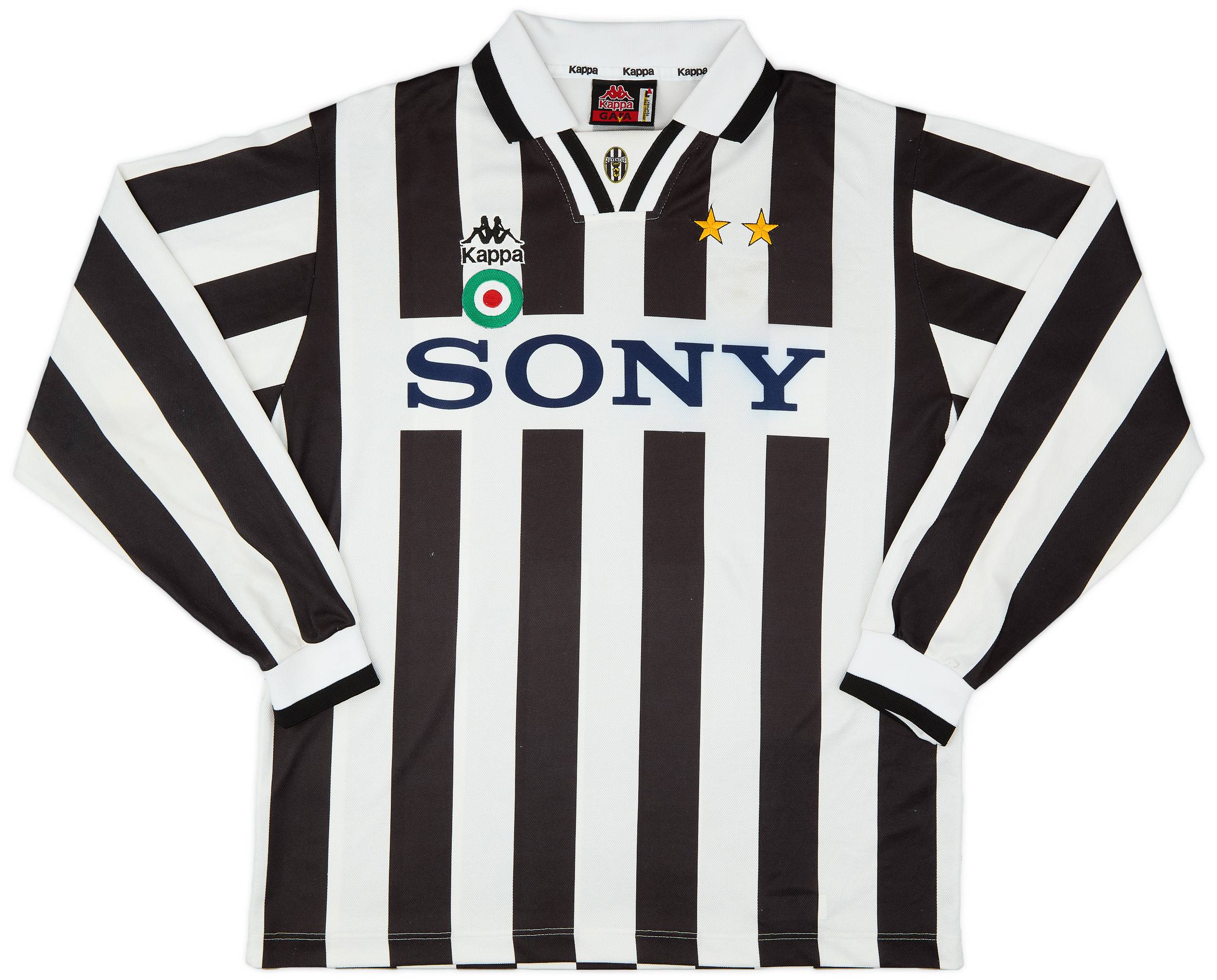1995 97 Juventus Home L S Shirt 7 10 L
