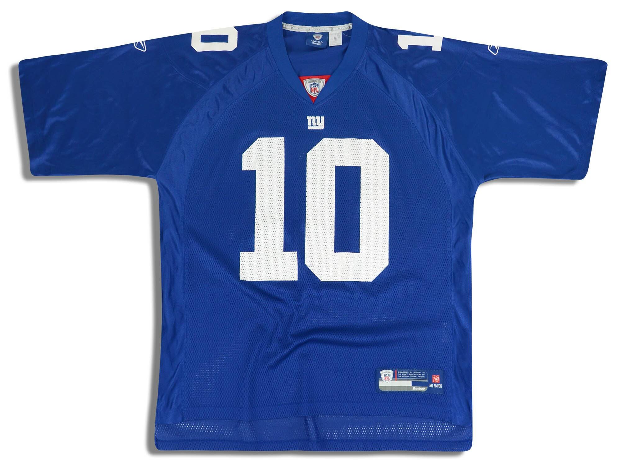 2008 New York Giants Manning #10 Reebok On Field Jersey (Home) XL