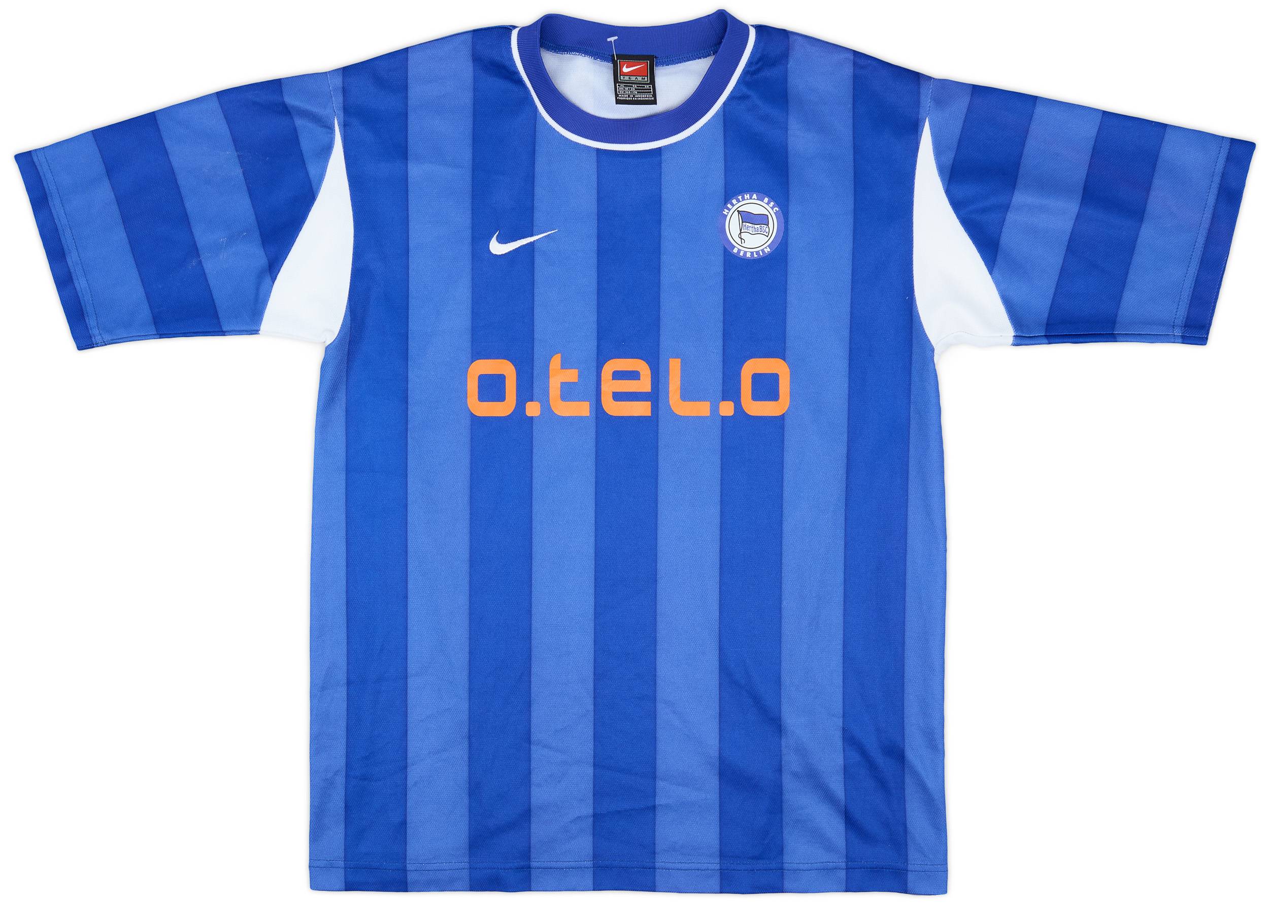 2000-01 Hertha Berlin Home Shirt - 9/10 - (XL.Boys)