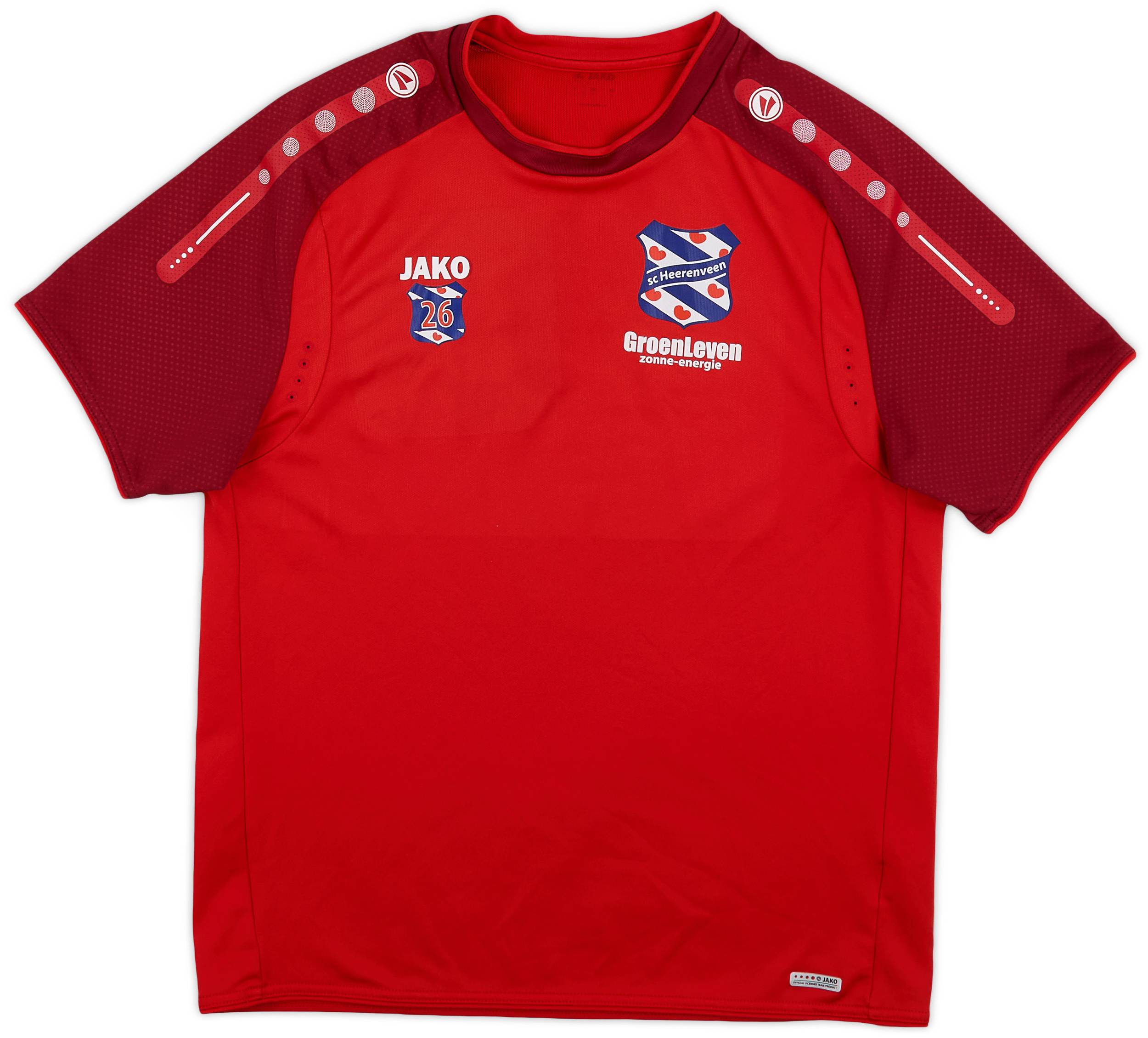 2016-17 Heerenveen Jako Player Issue Training Shirt #26 - 8/10 - (M)