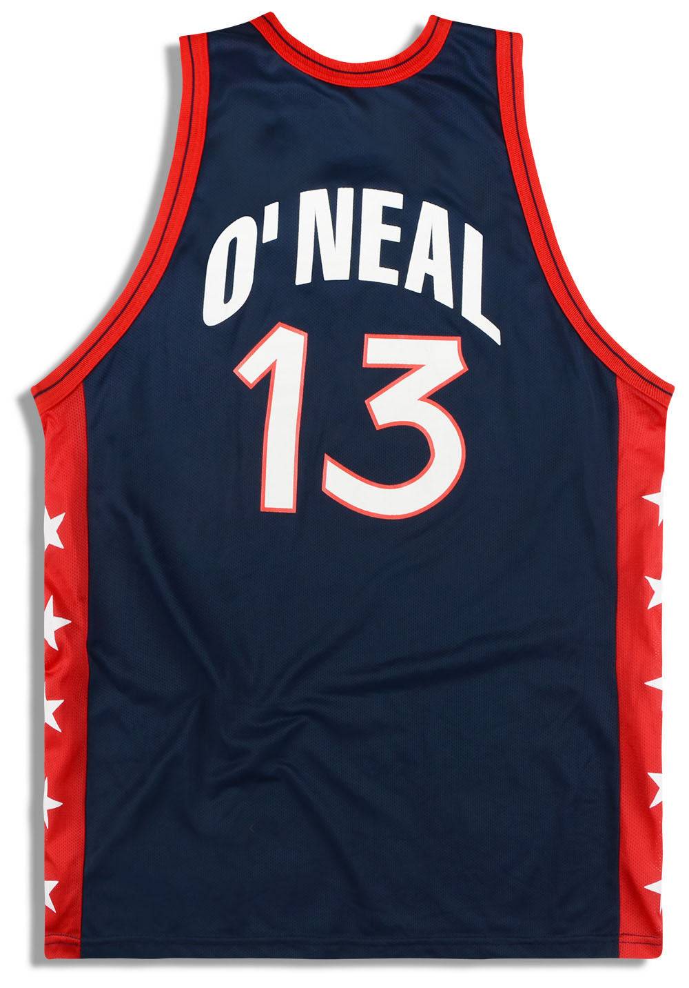 USA O'NEAL 13 ユニフォーム 44 ドリームチーム2　ユニフォーム Vintage CHAMPION Shaquille O'Neal #13 USA Basketball Jersey