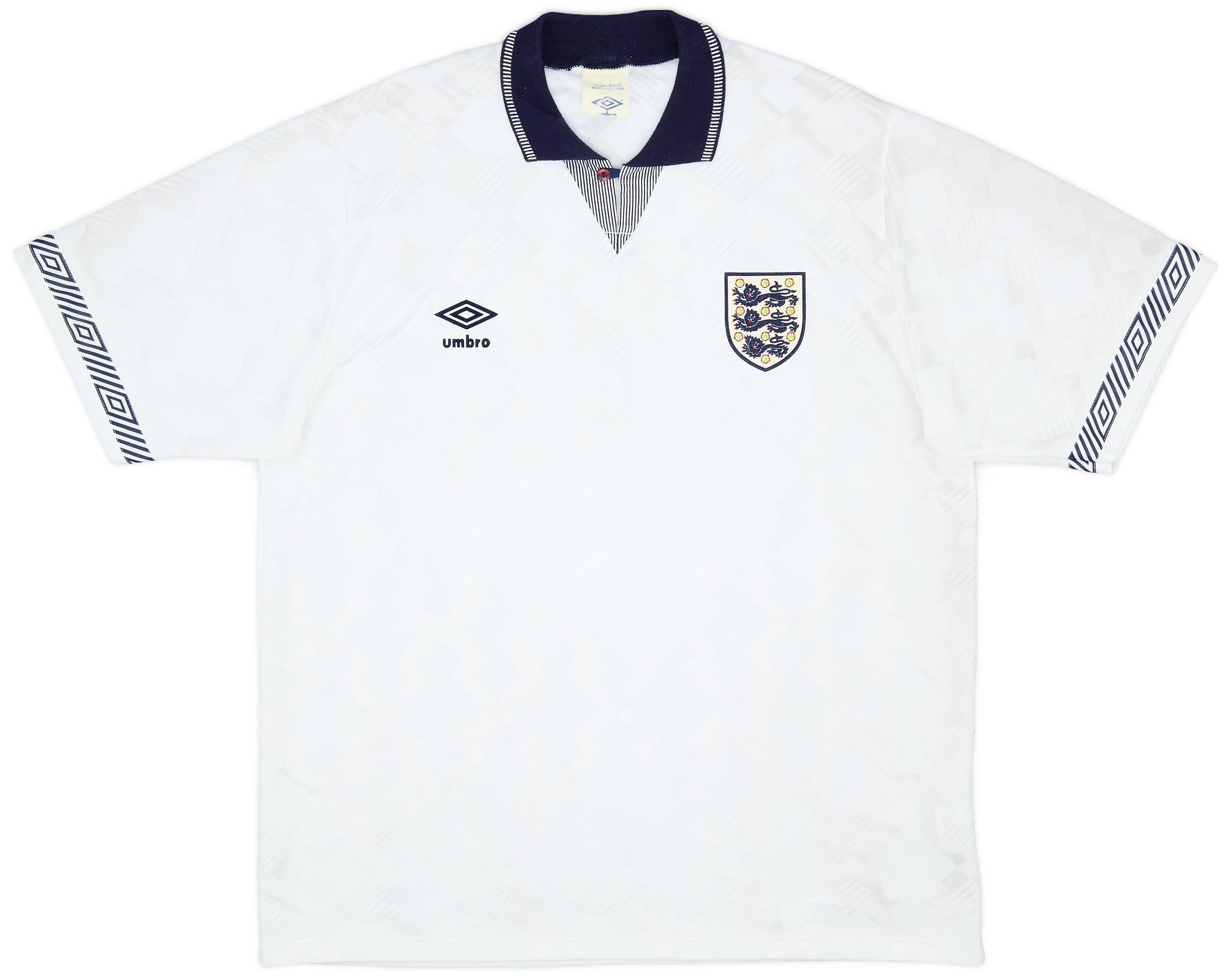 1990-92 England Home Shirt - 8/10 - (L)