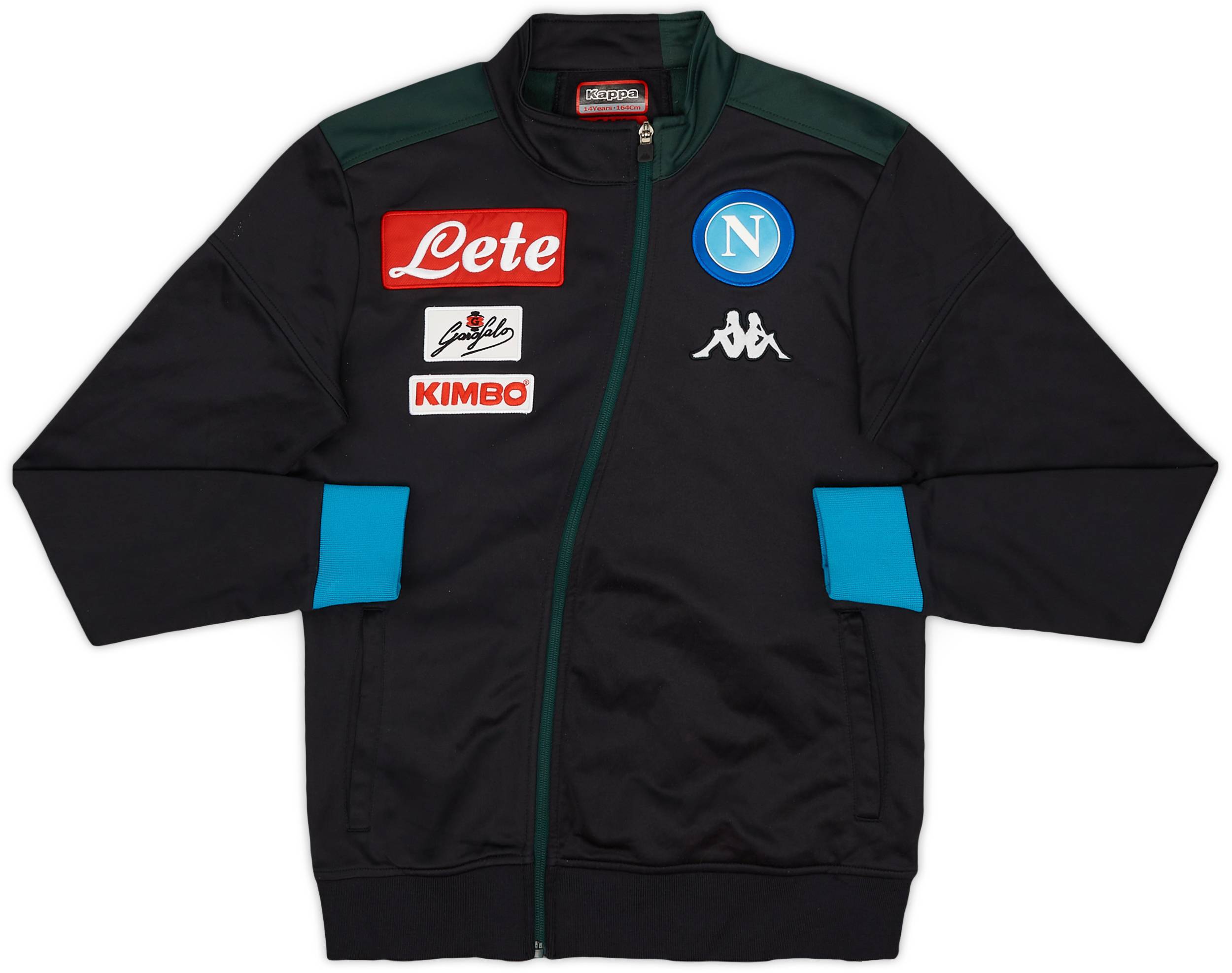 2018-19 Napoli Kappa Track Jacket - 8/10 - (L.Boys)