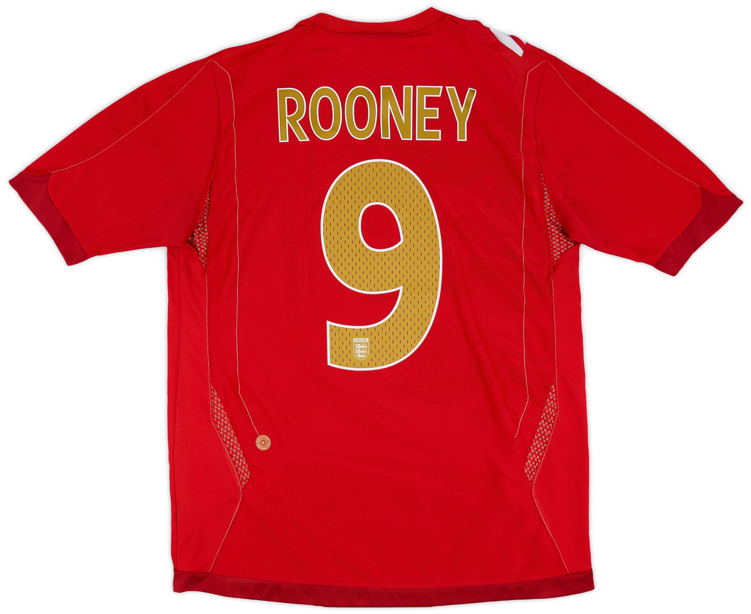 2006-08 England Away Shirt Rooney #9 - 6/10 - (M)