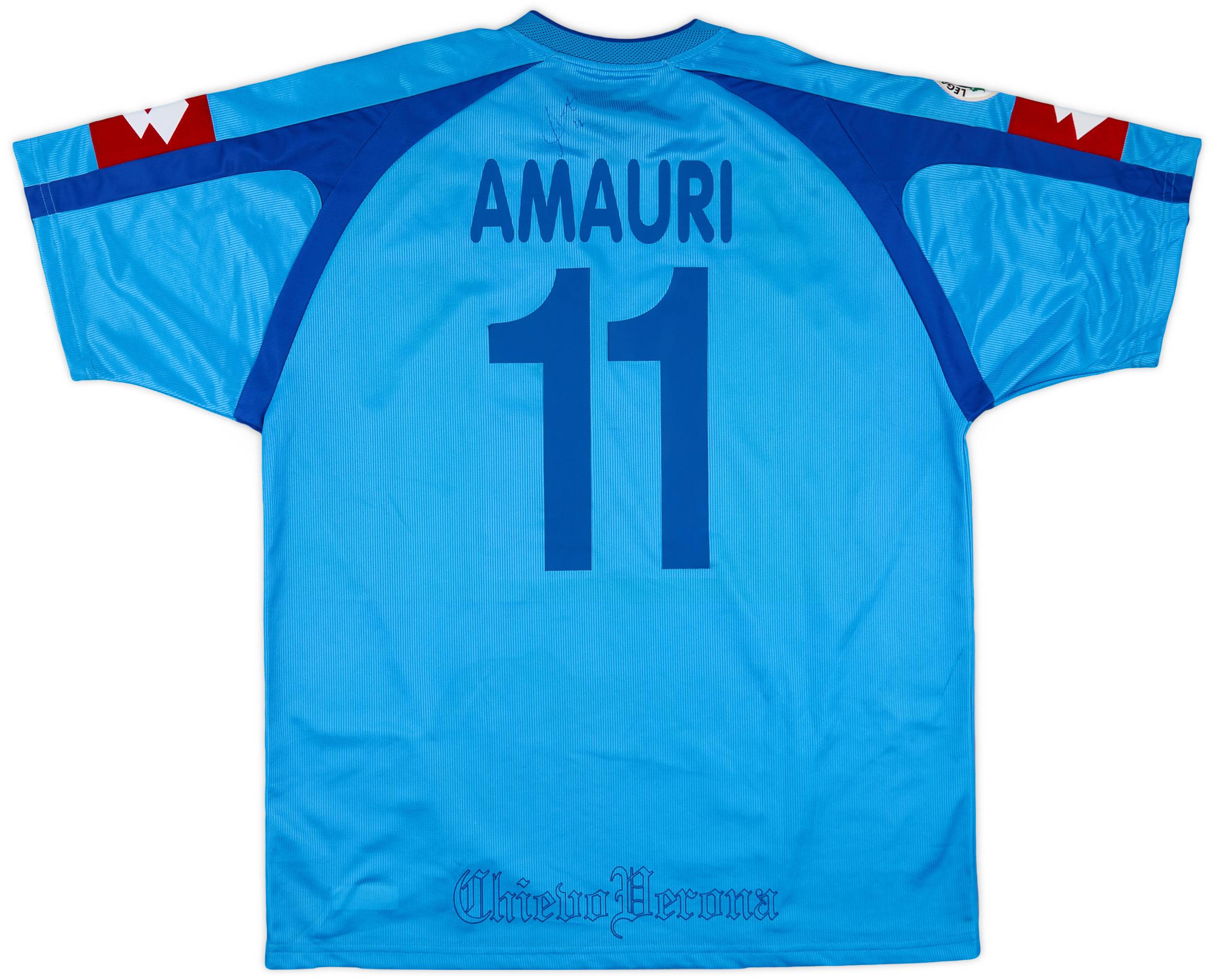 2005-06 Chievo Verona Signed Third Shirt Amauri #11 - 6/10 - (XL)