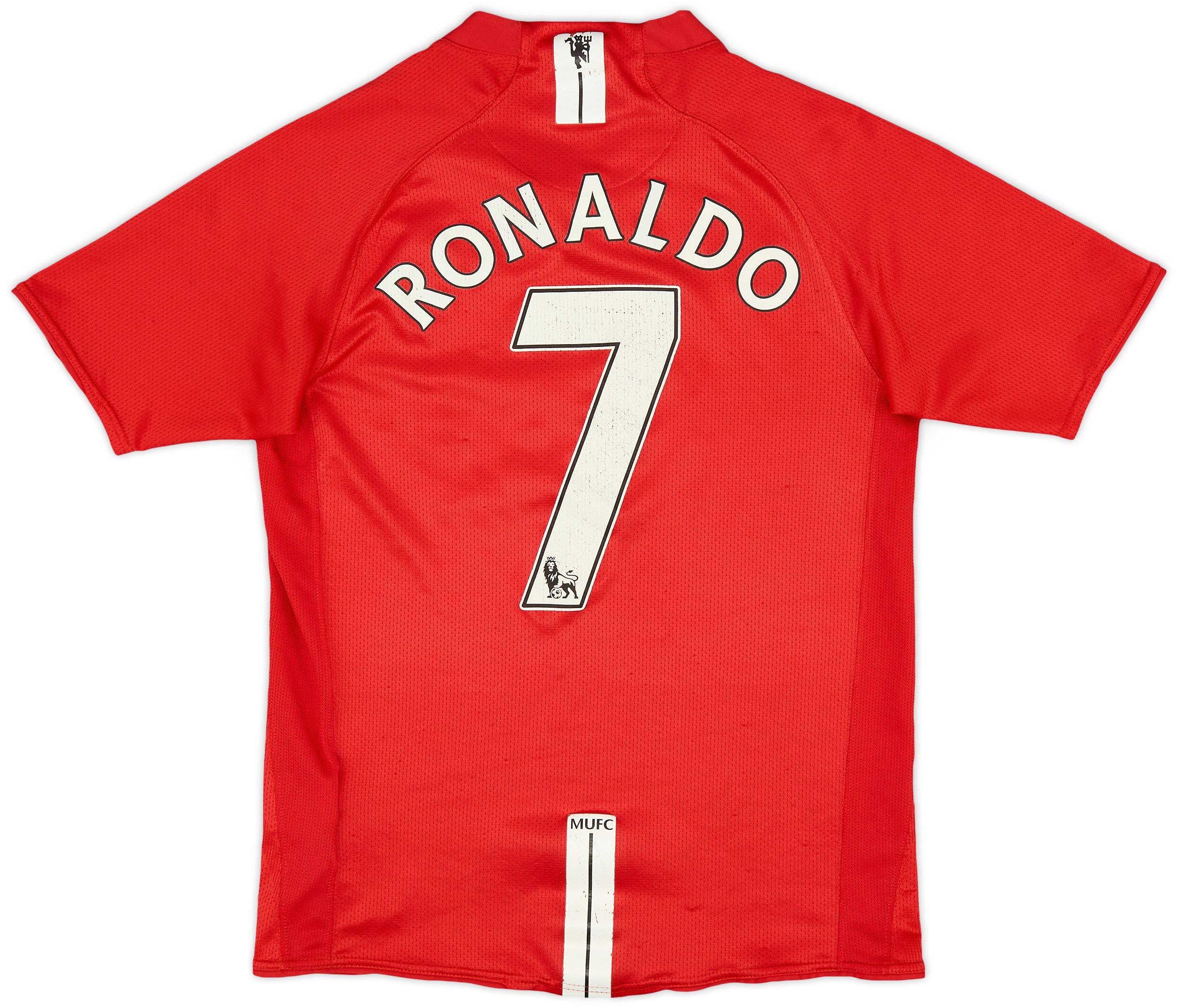 【新品/タグ付き】2007-09 マンチェスター・U ♯7 C・ロナウド【XL】 2007-09 Manchester United Home Shirt Ronaldo #7 - 6/10 - (XL