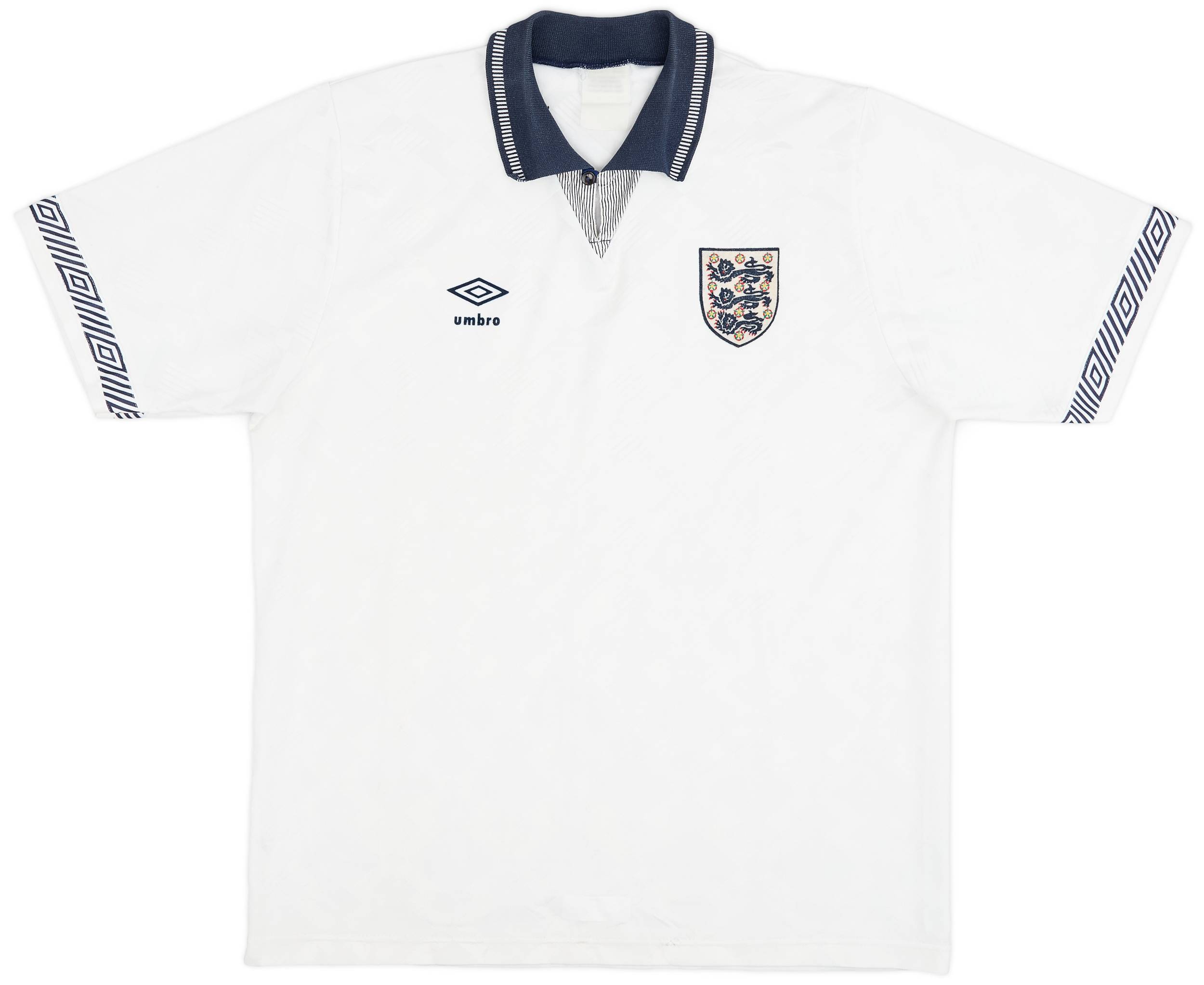 1990-92 England Home Shirt - 9/10 - (L)