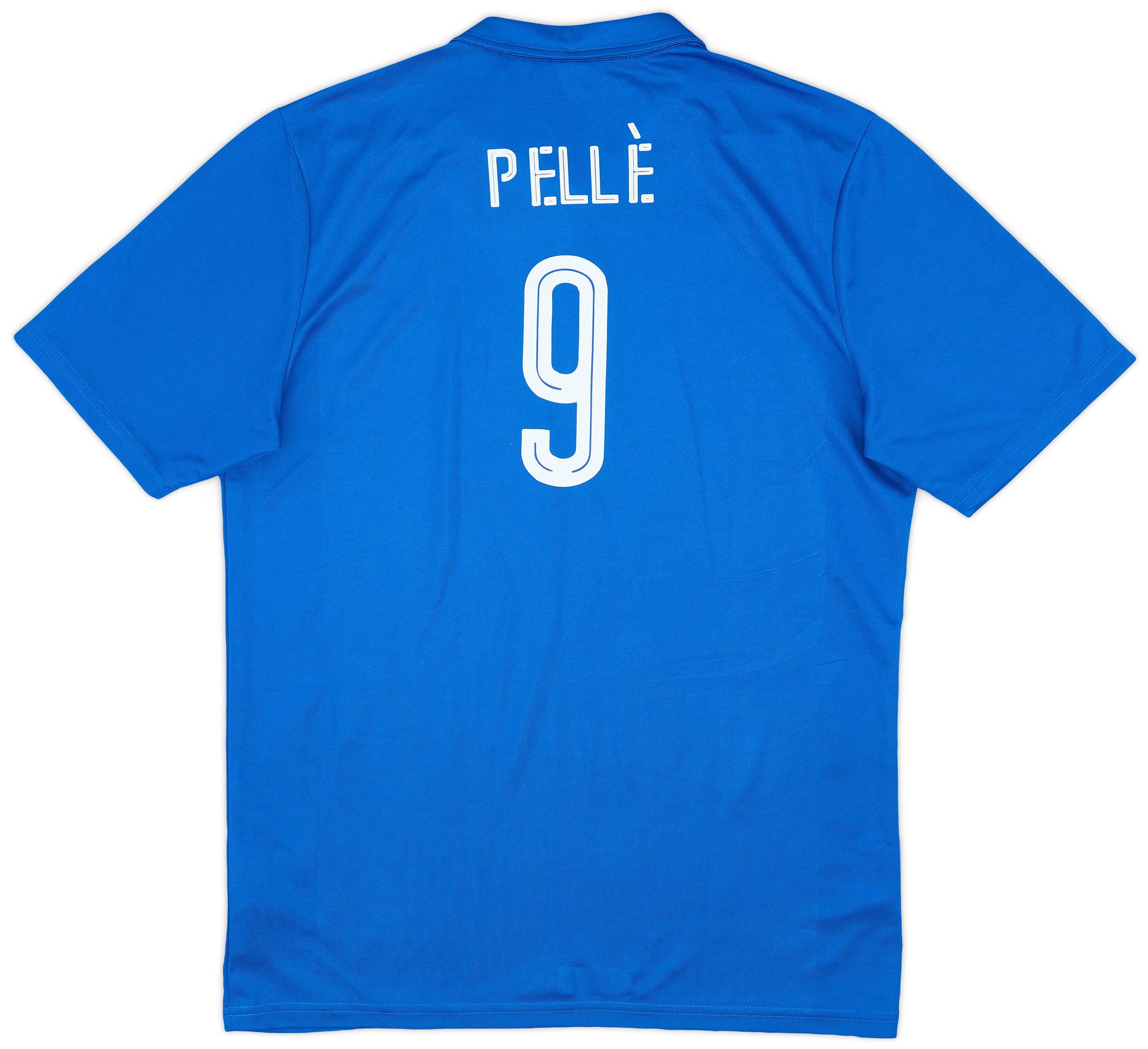 2014-15 Italy Basic Home Shirt Pelle #9 - 8/10 - (L)