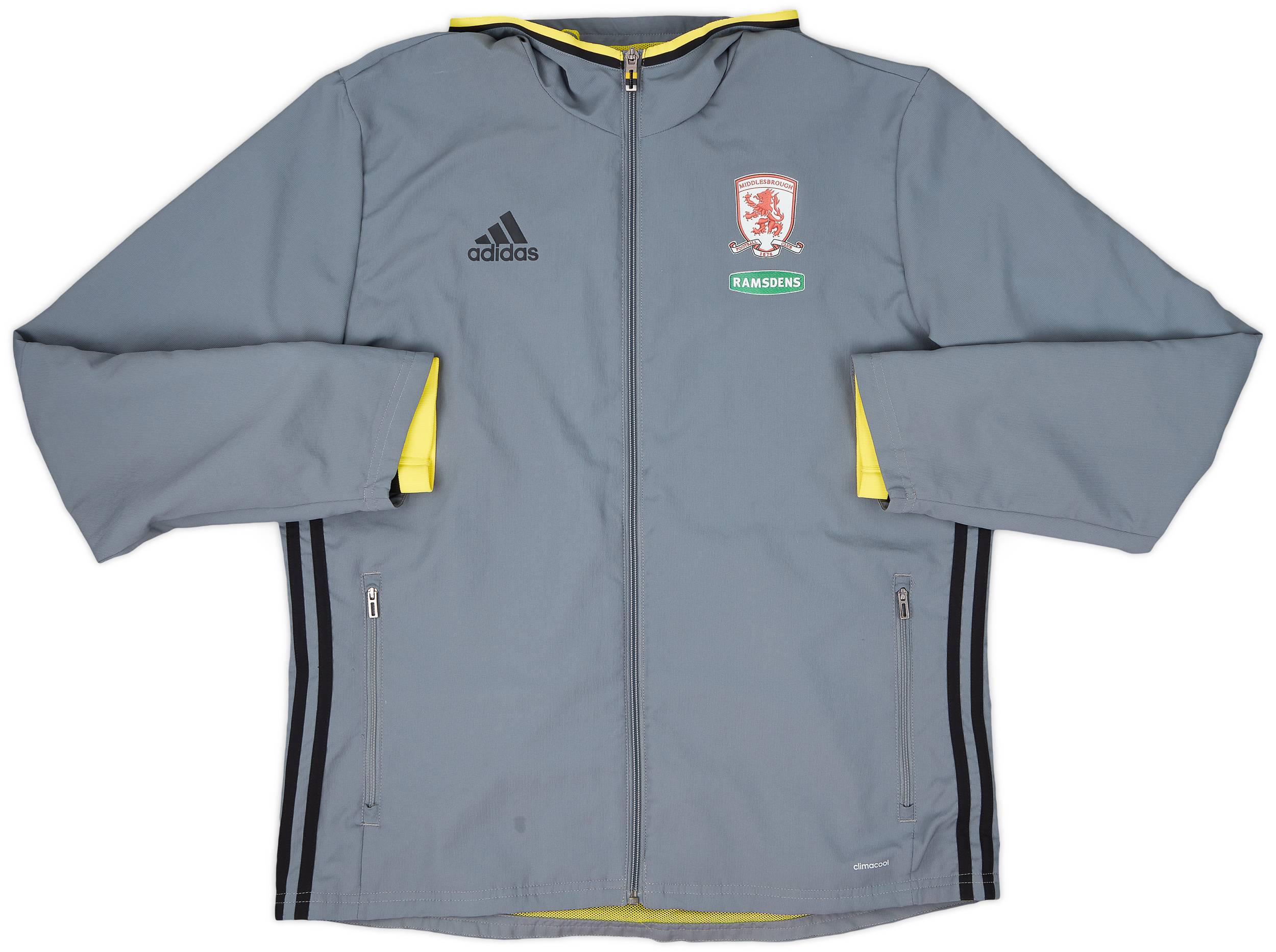 2016-17 Middlesbrough adidas Hooded Track Jacket - 9/10 - (L)