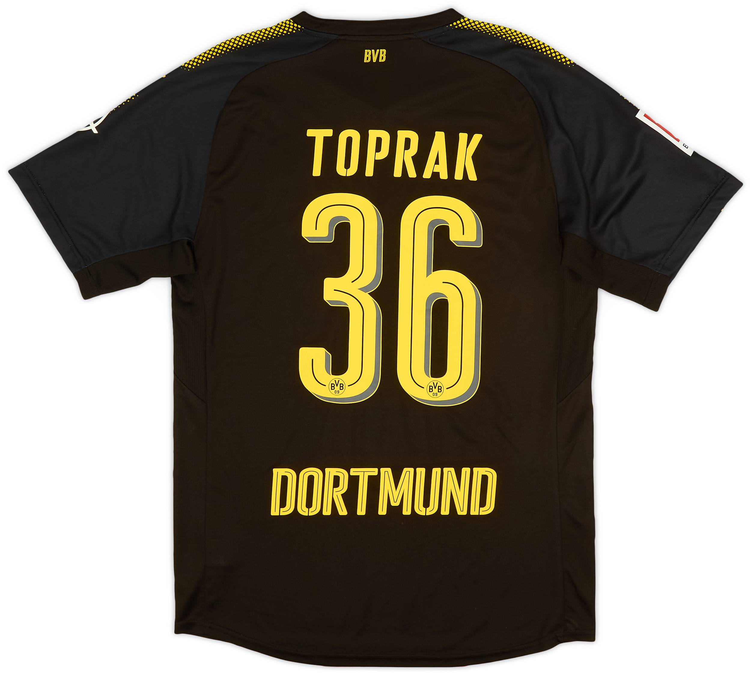 2017-18 Borussia Dortmund Authentic Away Shirt Toprak #36 - 9/10 - (L)