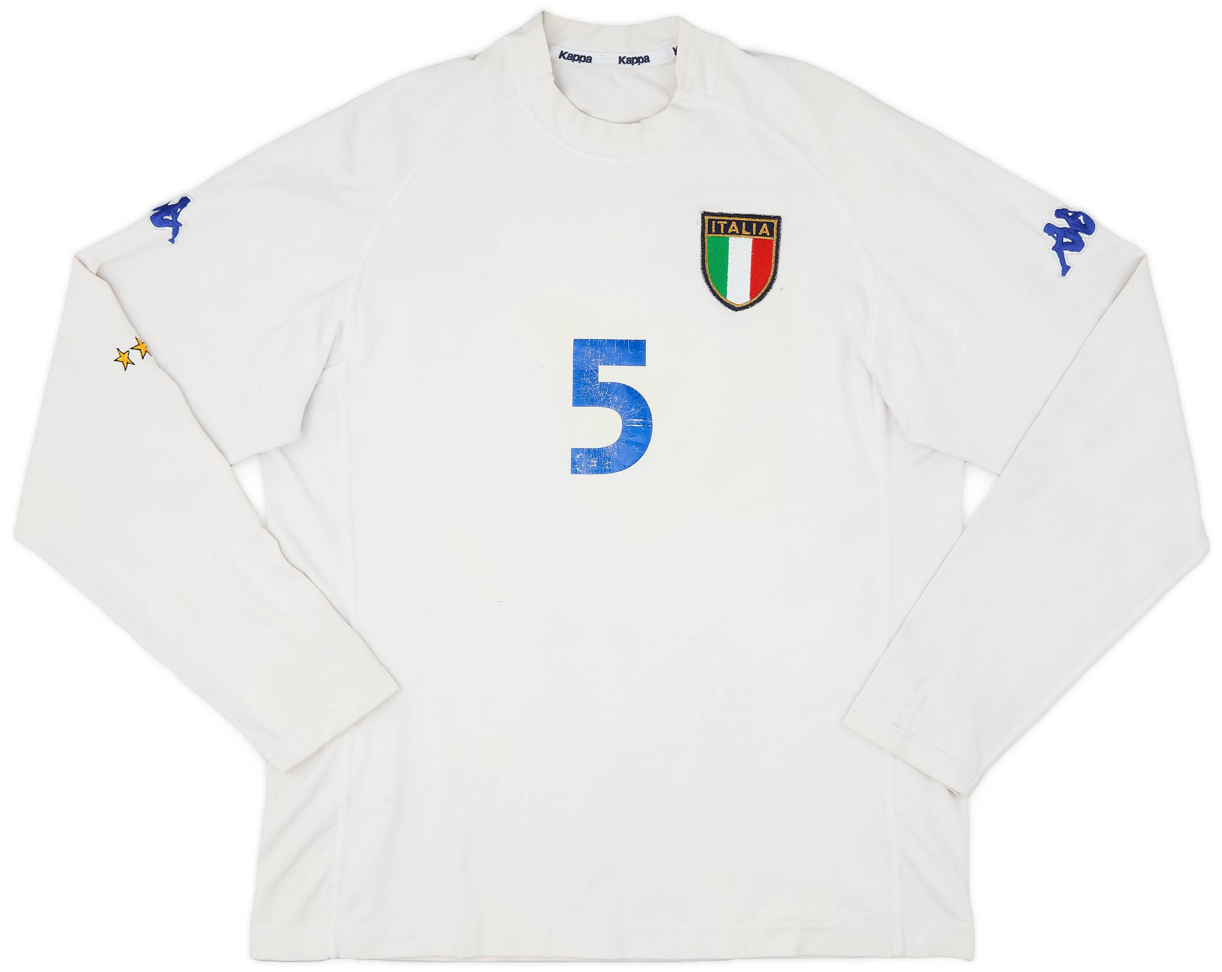 2000-01 Italy Away L/S Shirt #5 - 5/10 - (L)