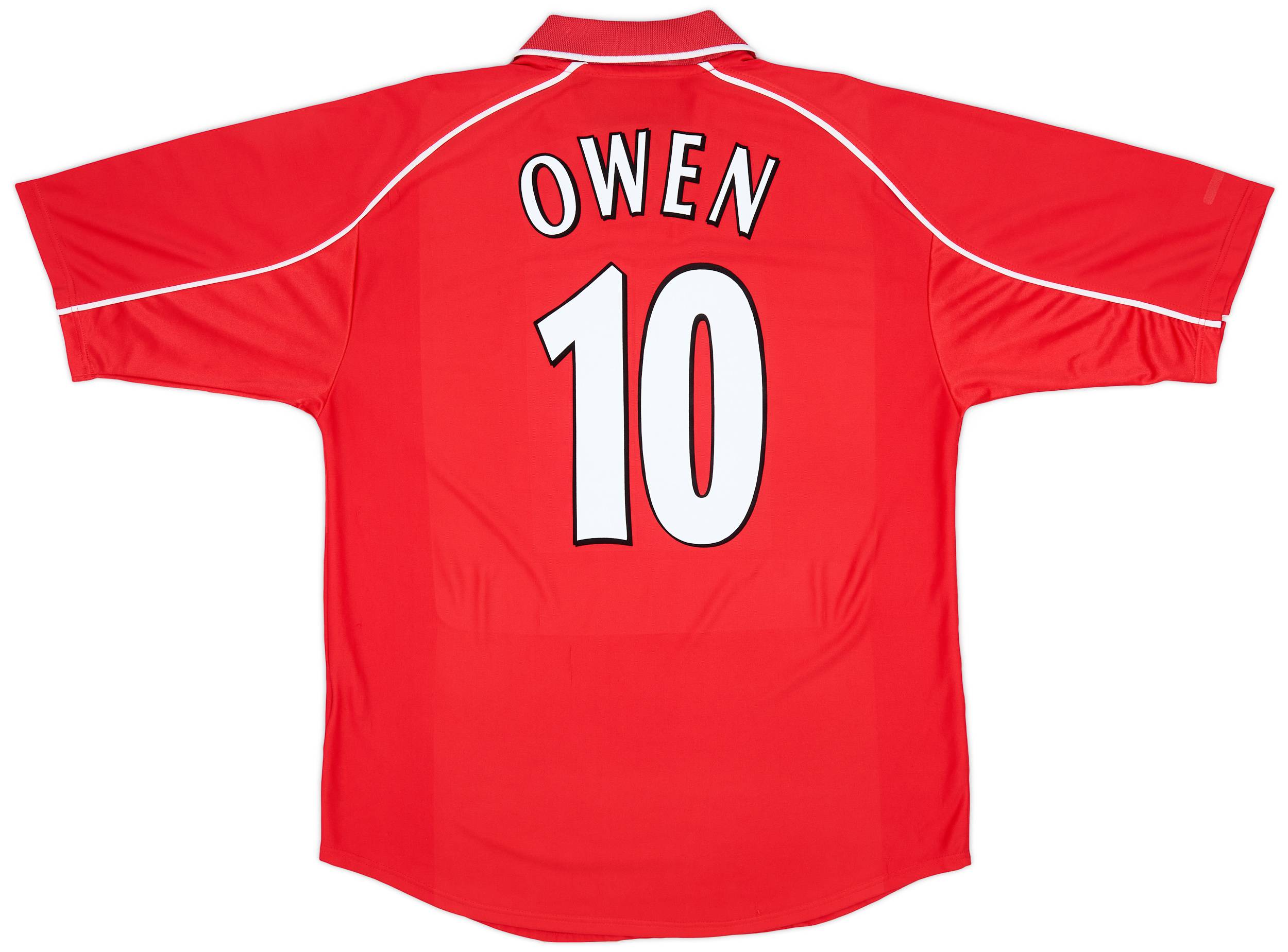 2000-02 Liverpool Home Shirt Owen #10 - 7/10 - (L)