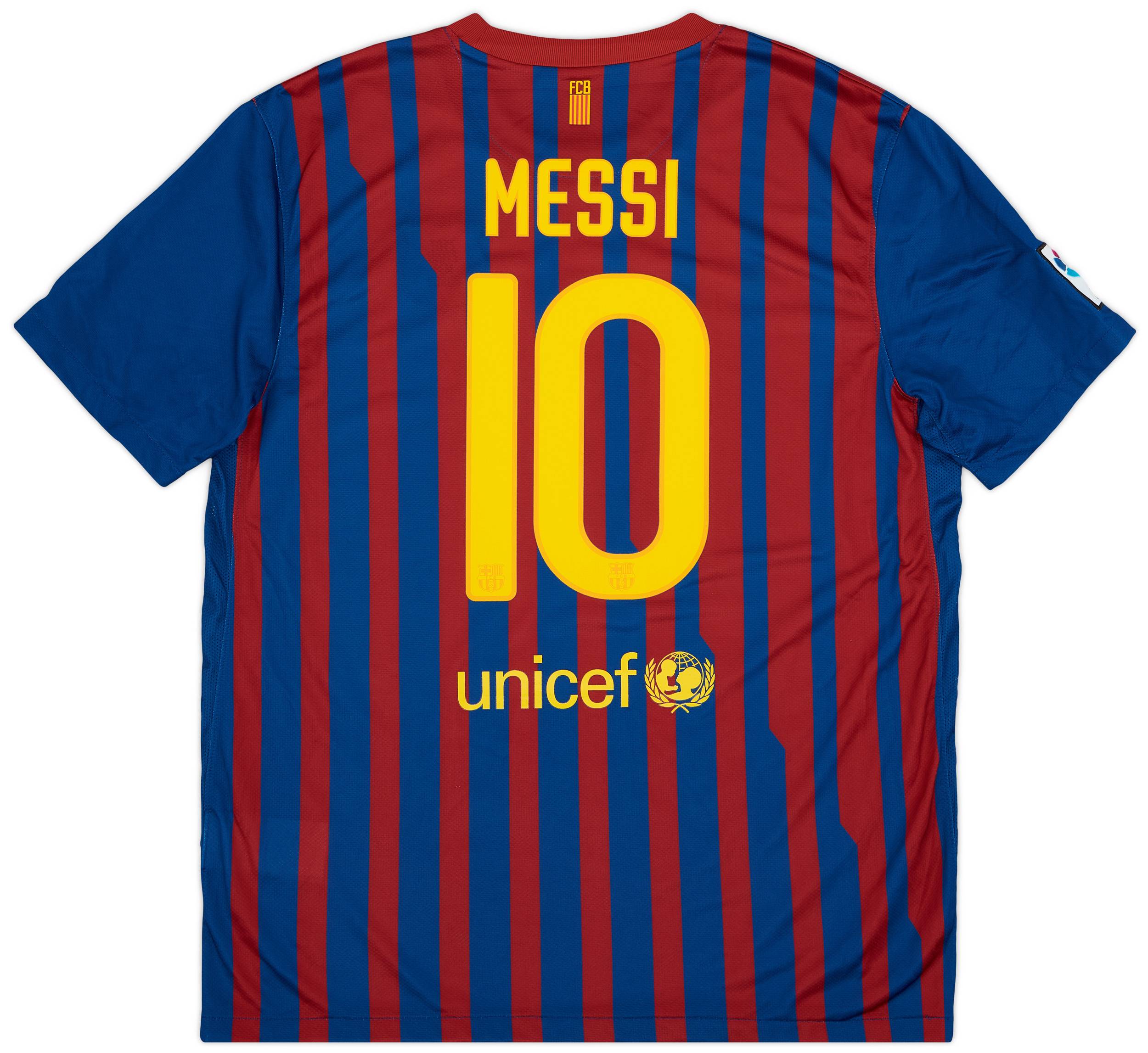 2011-12 Barcelona Home Shirt Messi #10 - 9/10 - (XL)