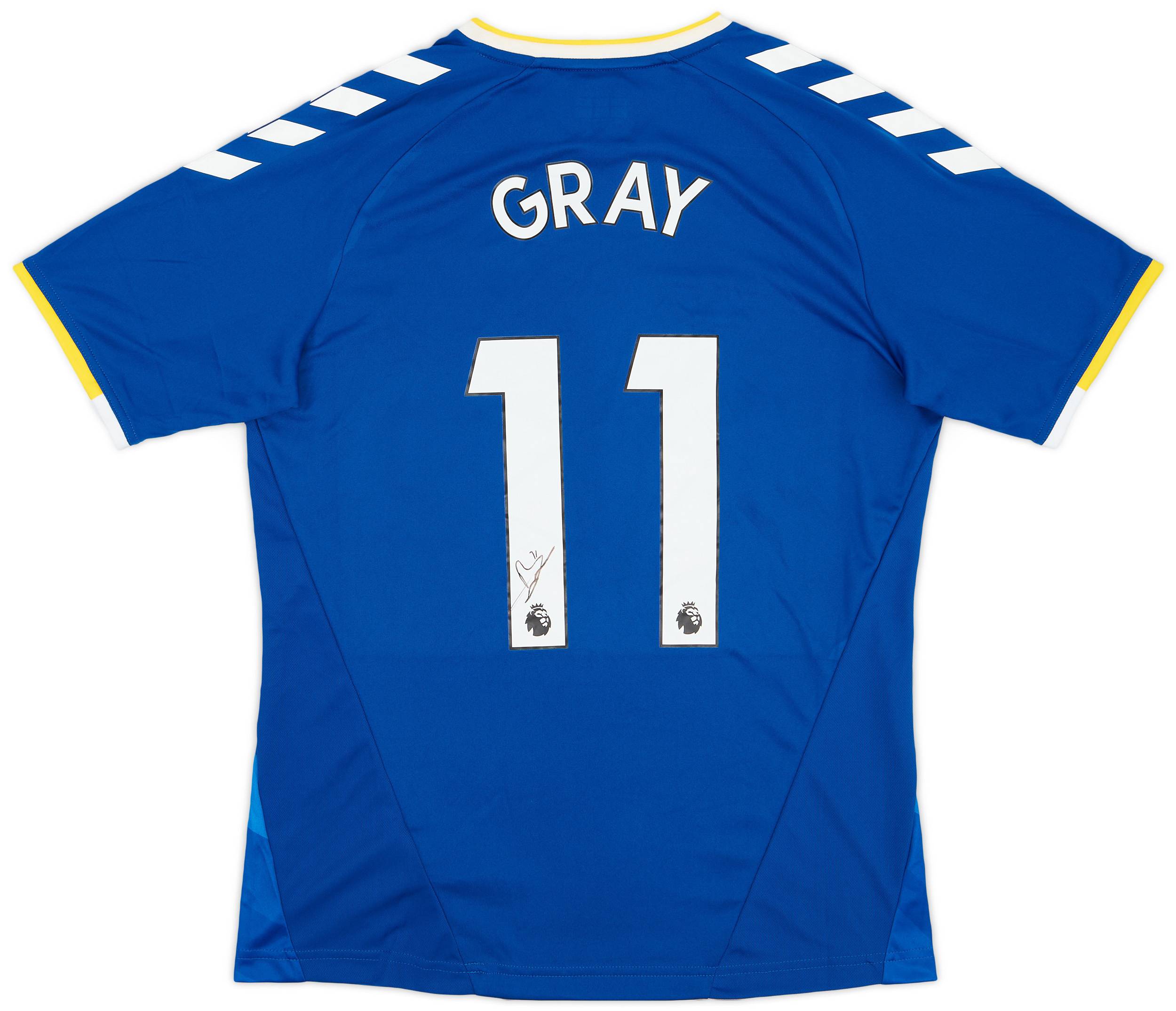 2021-22 Everton 'Signed' Home Shirt Gray #11 (M)
