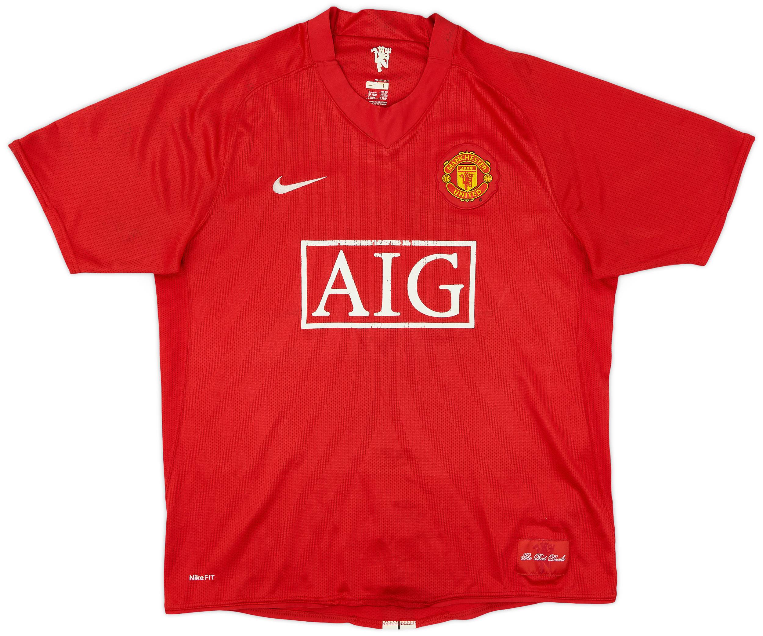 2007-09 Manchester United Home Shirt - 5/10 - (L)