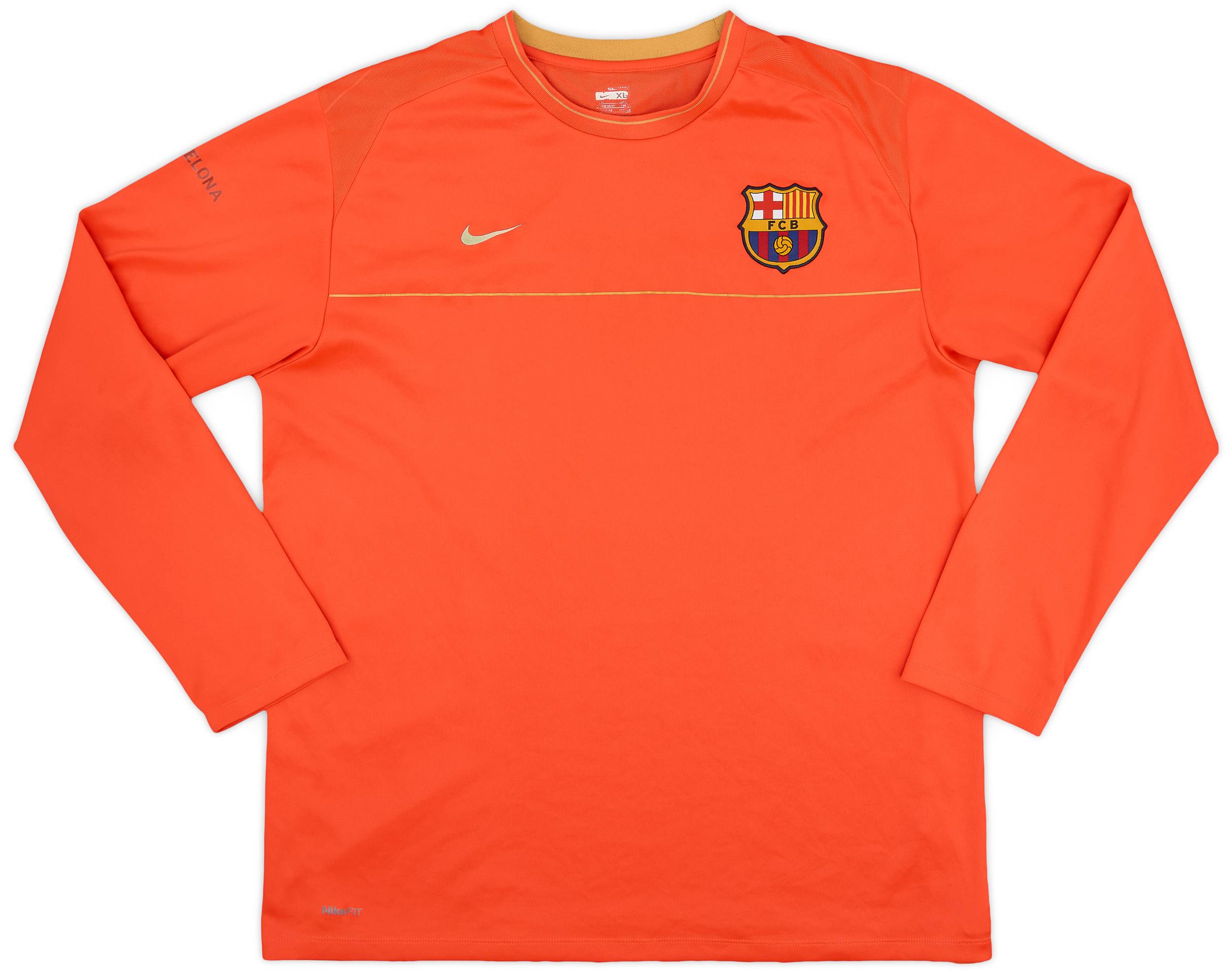 2008 09 Barcelona Nike Training L S Shirt 6 10 XL