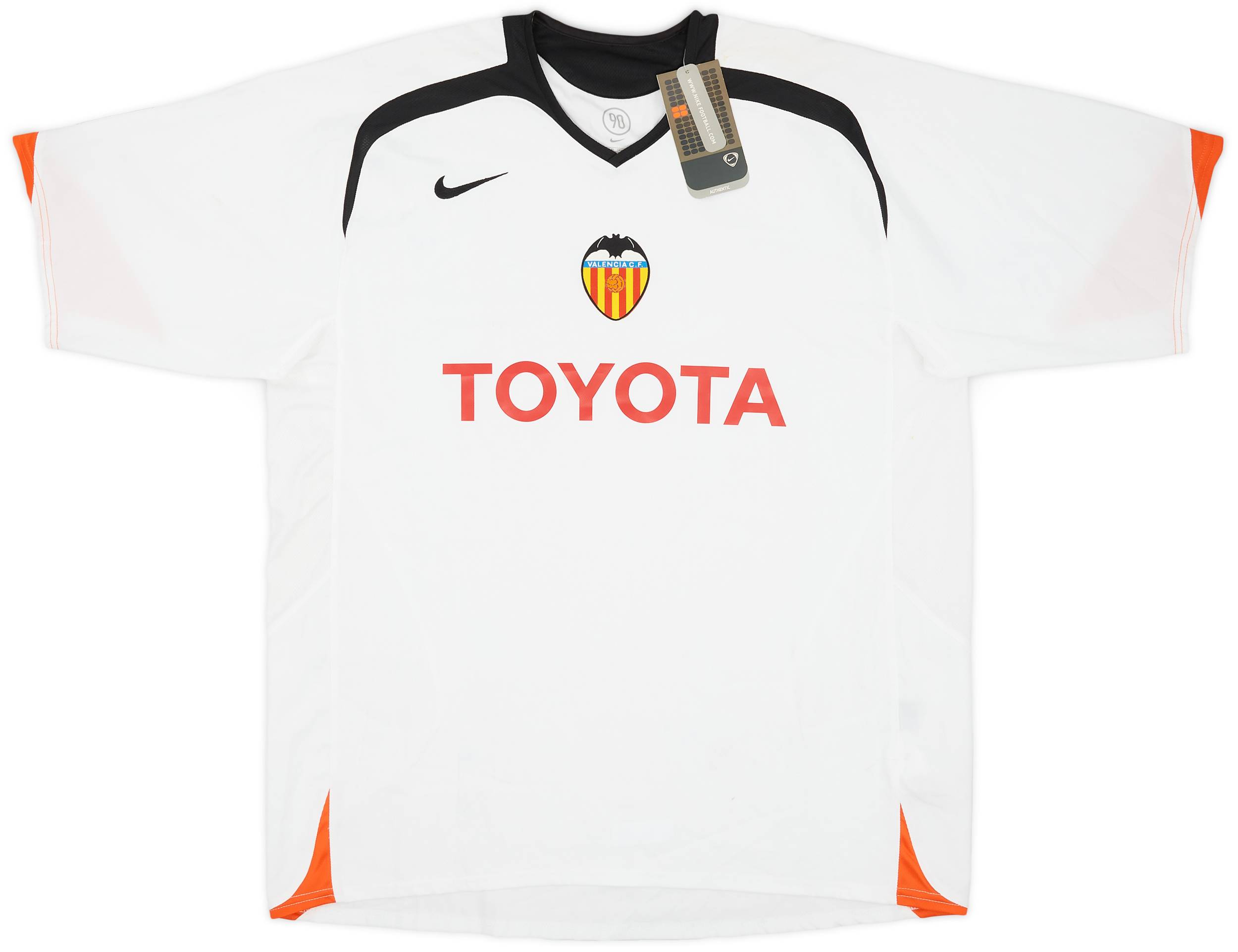 2005-06 Valencia Home Shirt (XL)