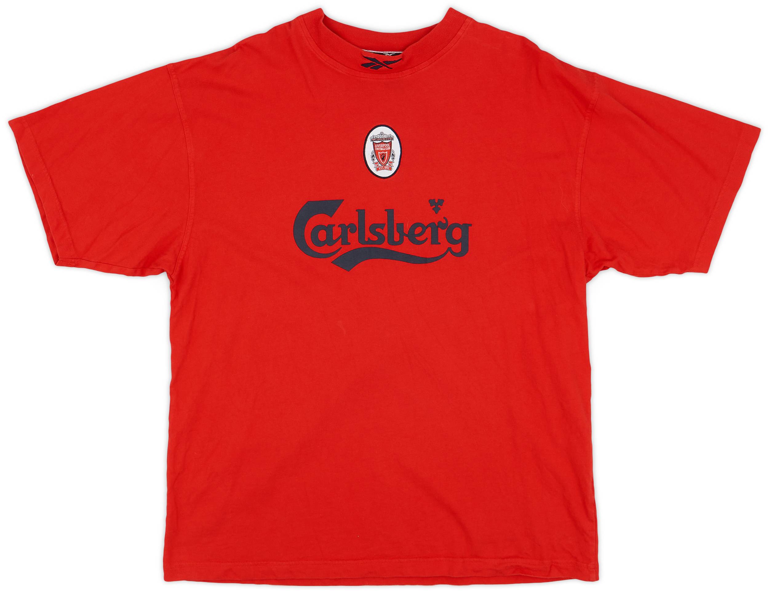1998-99 Liverpool Reebok Cotton Tee - 9/10 - (M)
