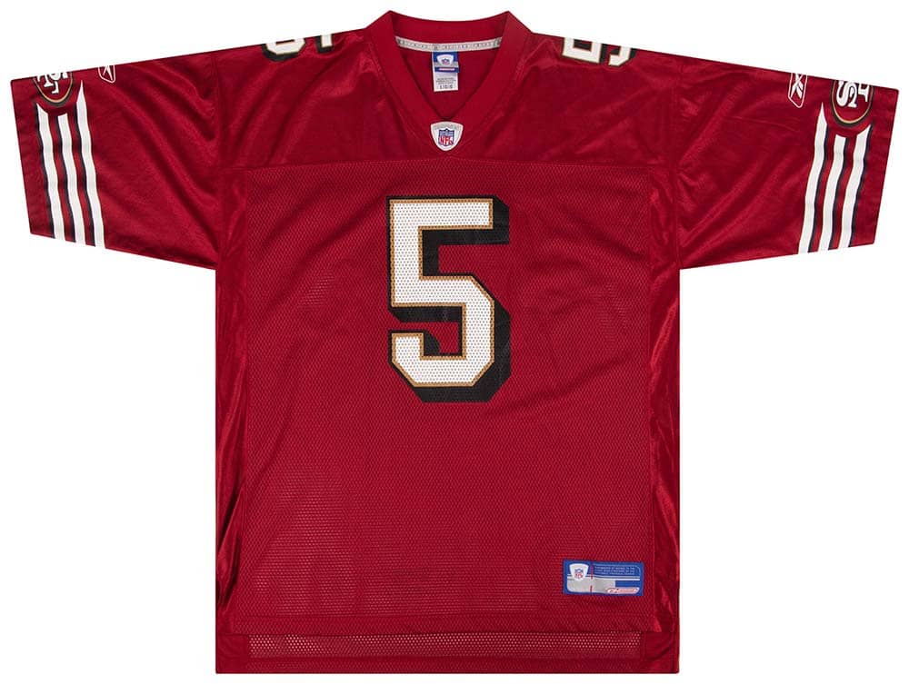 2002-03 San Francisco 49ers Garcia #5 Reebok On Field Jersey (Home) M