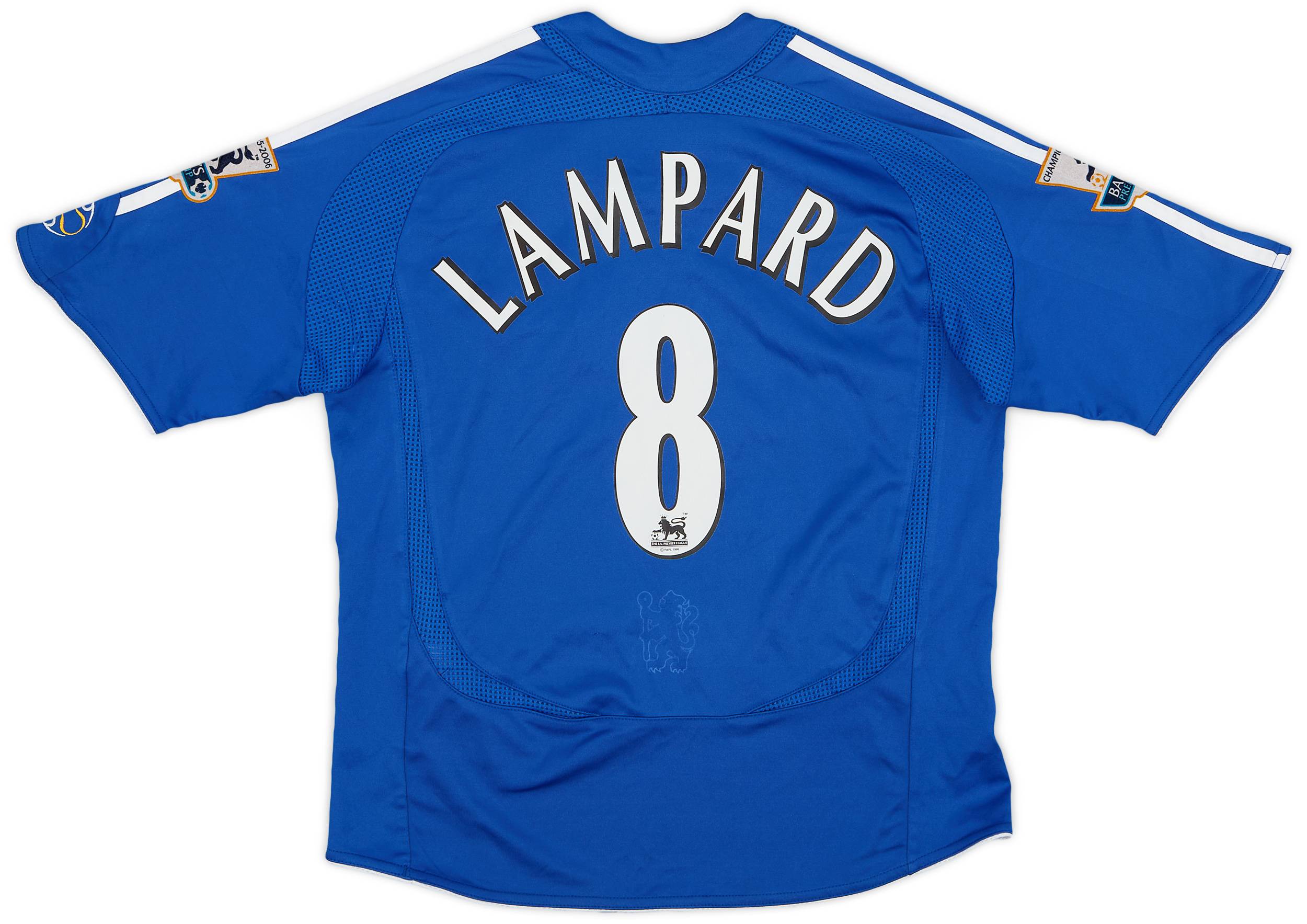 2006-08 Chelsea Signed Home Shirt Lampard #8 - 8/10 - (S.Boys)