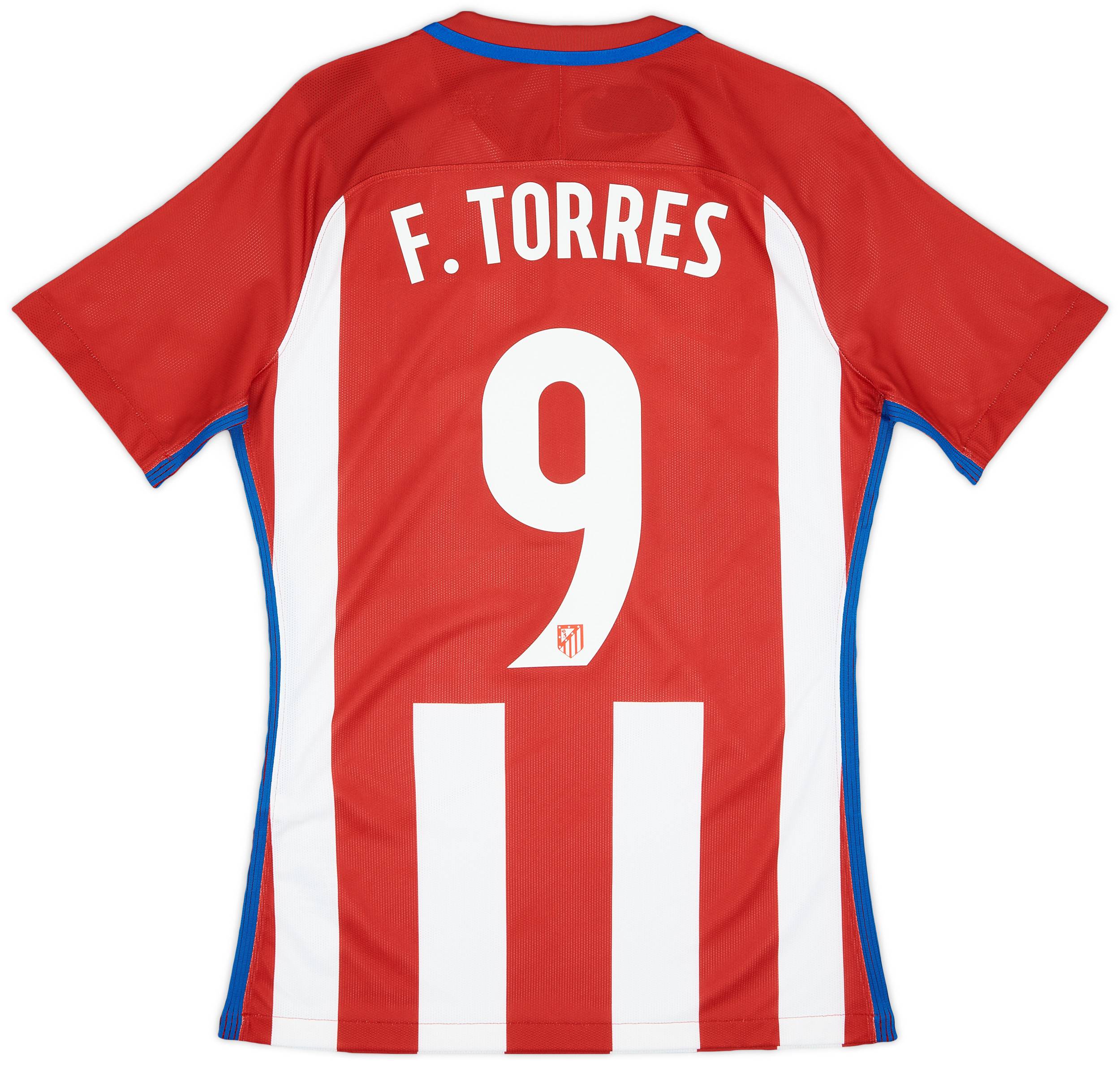 2016-17 Atletico Madrid Player Issue Home Shirt Torres #9 (M)