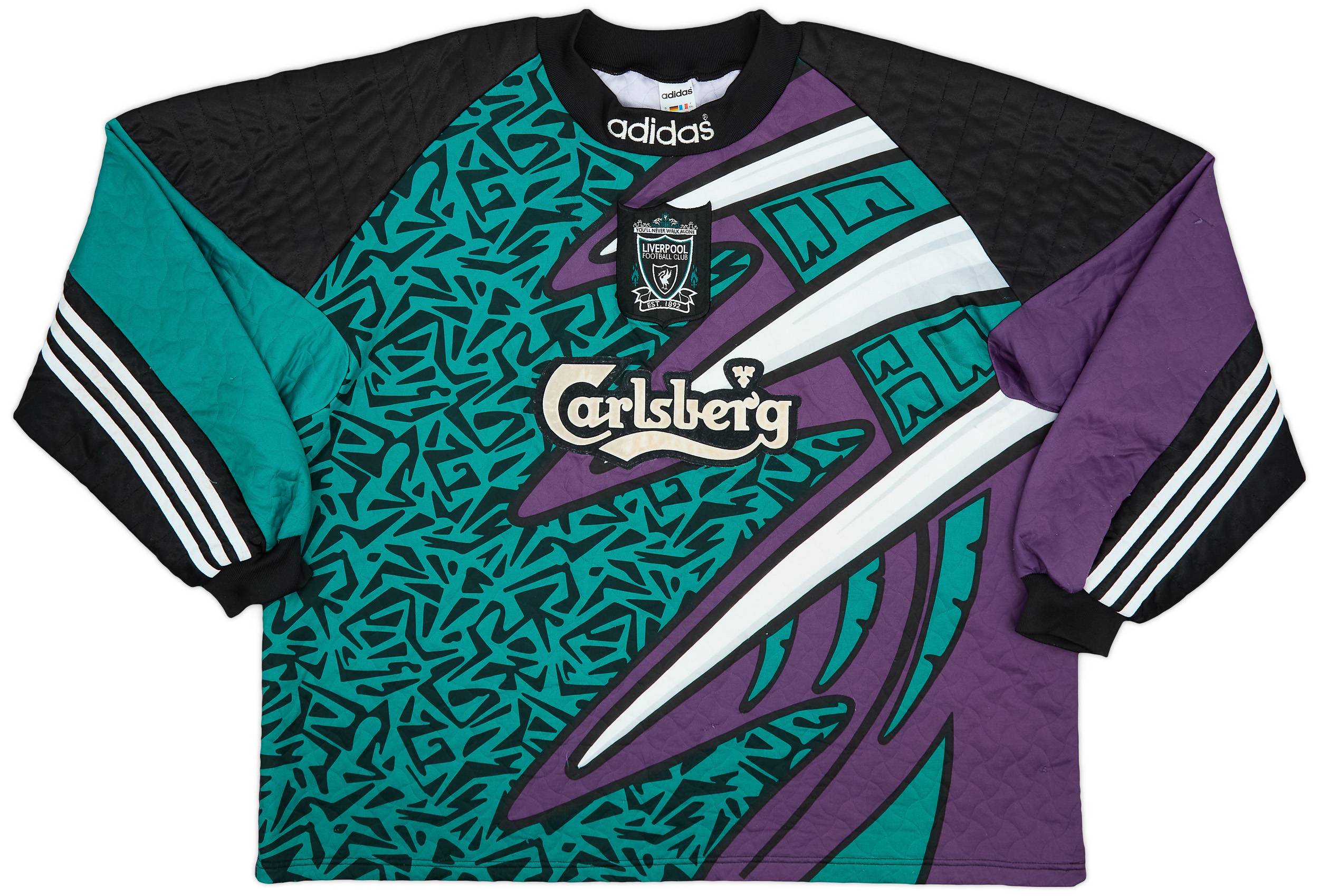 1995 96 Liverpool GK Shirt 8 10 XXL