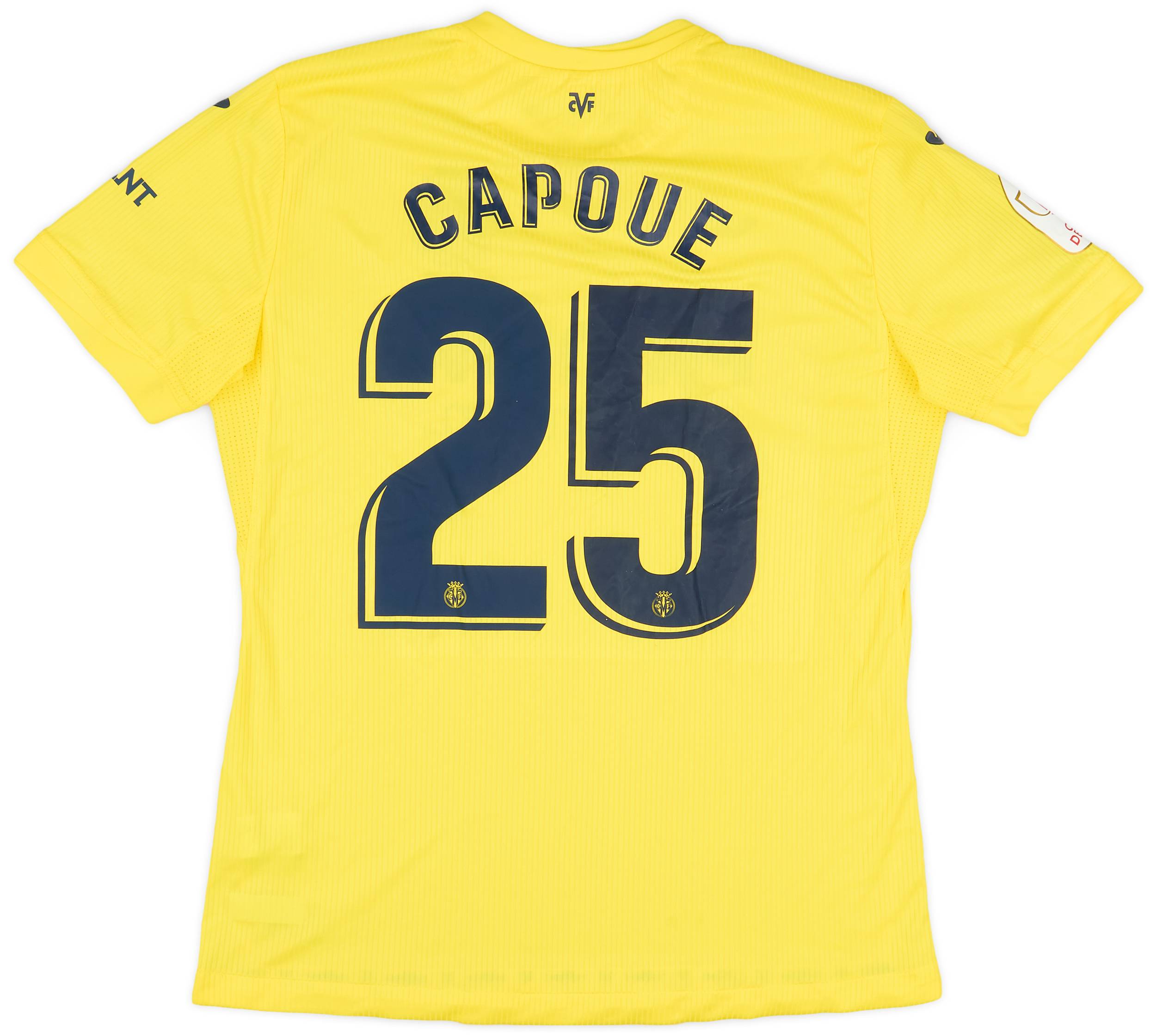 2020-21 Villarreal Match Issue Copa del Rey Home Shirt Capoue #25