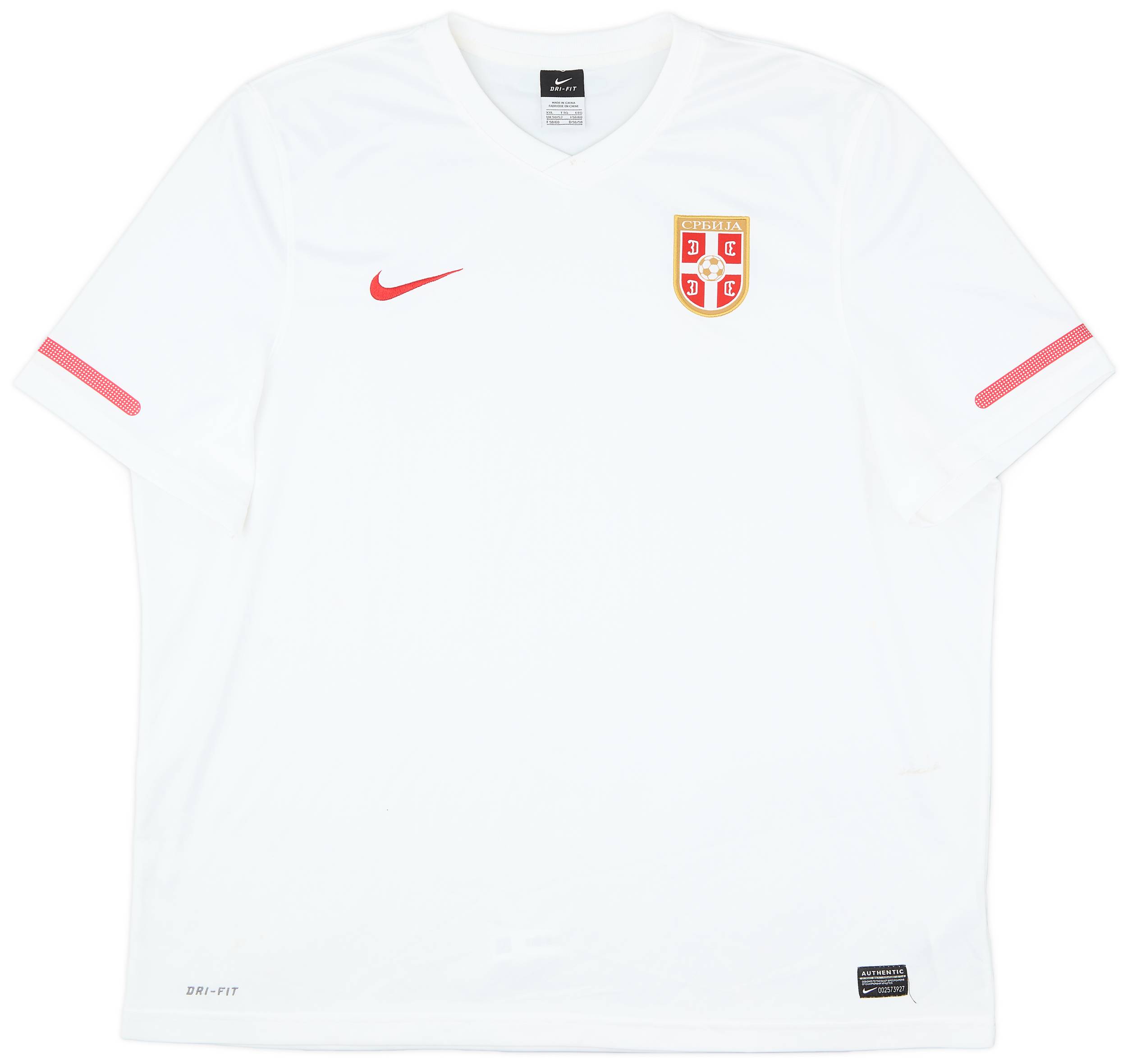 2010-12 Serbia Basic Away Shirt - 7/10 - (XXL)