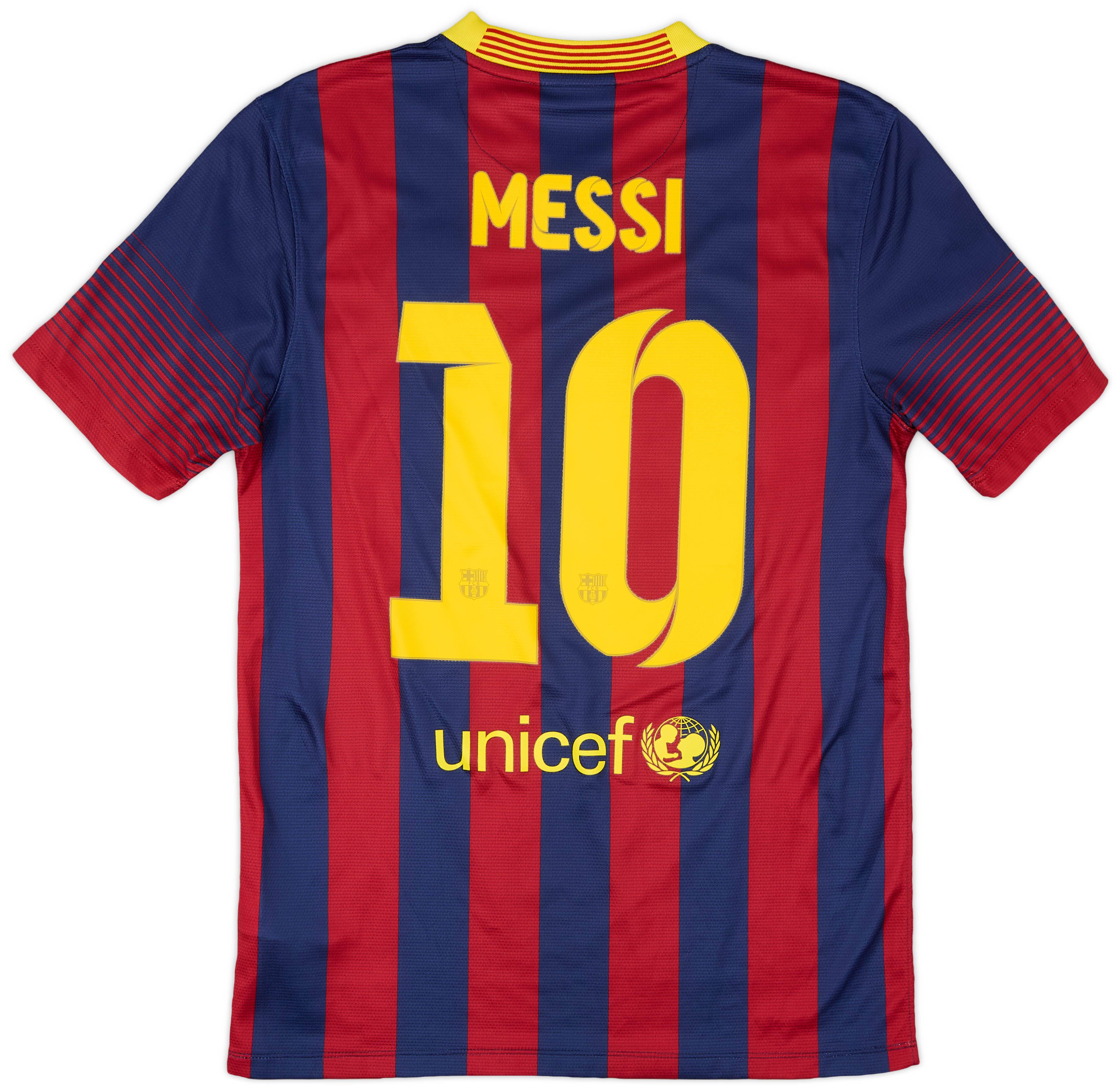 2013-14 Barcelona Home Shirt Messi #10 - 7/10 - (S)