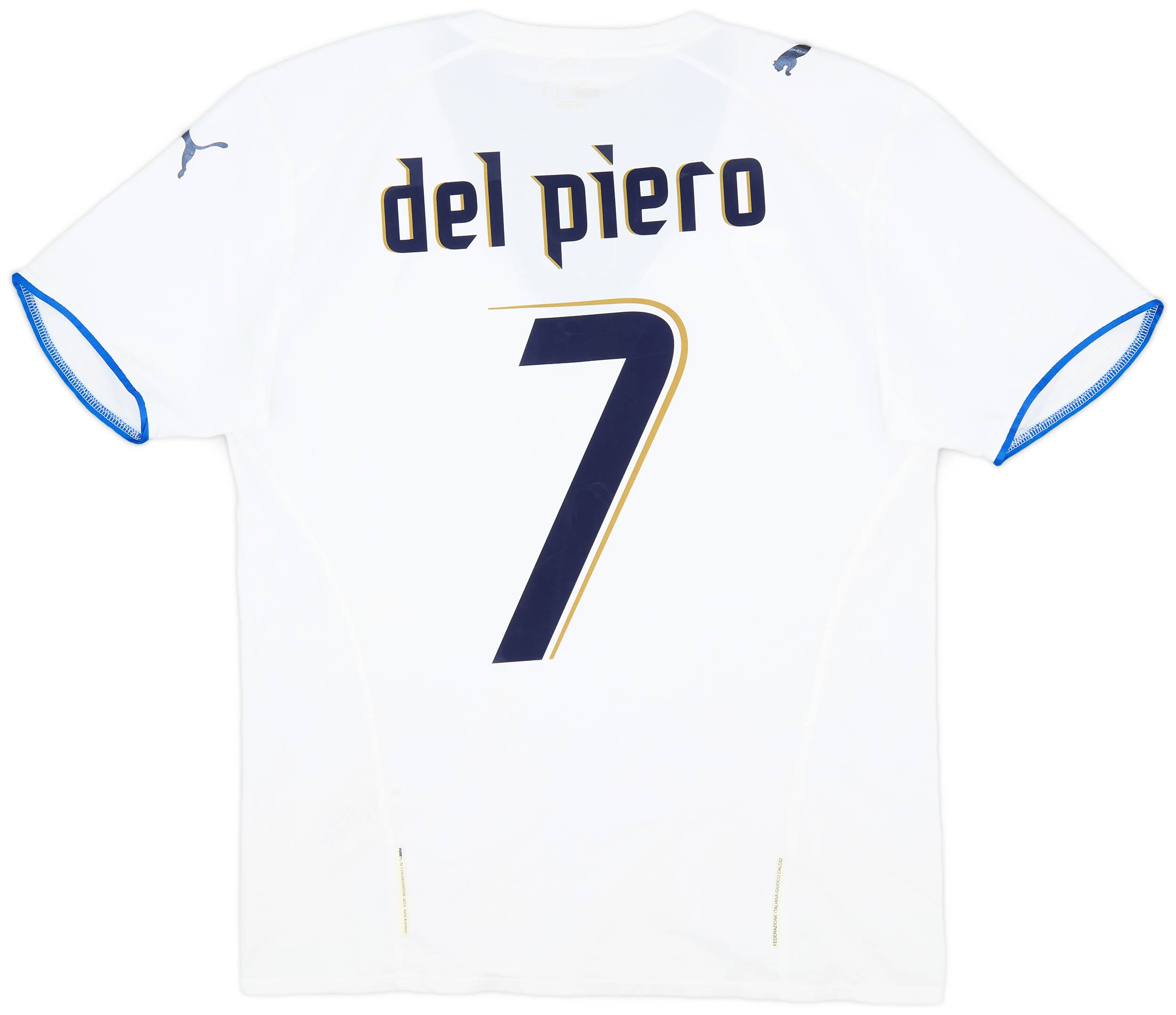 2006 Italy Away Shirt Del Piero #7 - 6/10 - (M)