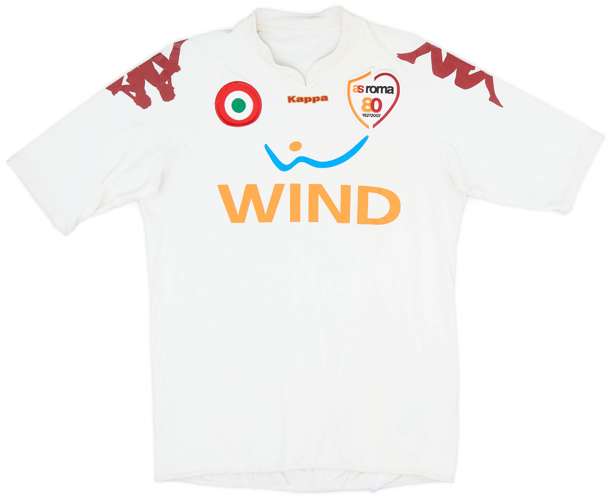 2007-08 Roma Away Shirt - 6/10 - (L)