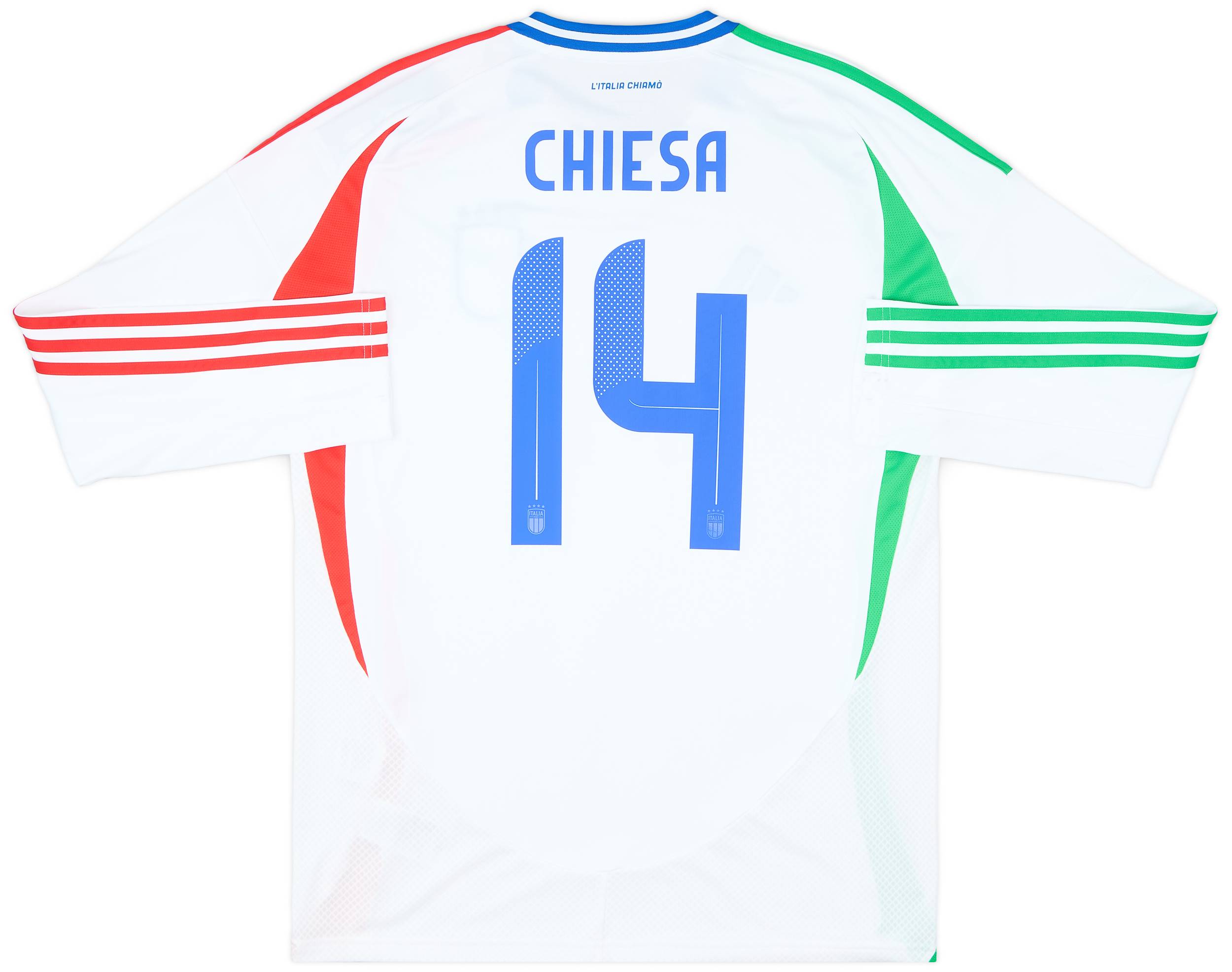 2024-25 Italy Away L/S Shirt Chiesa #14