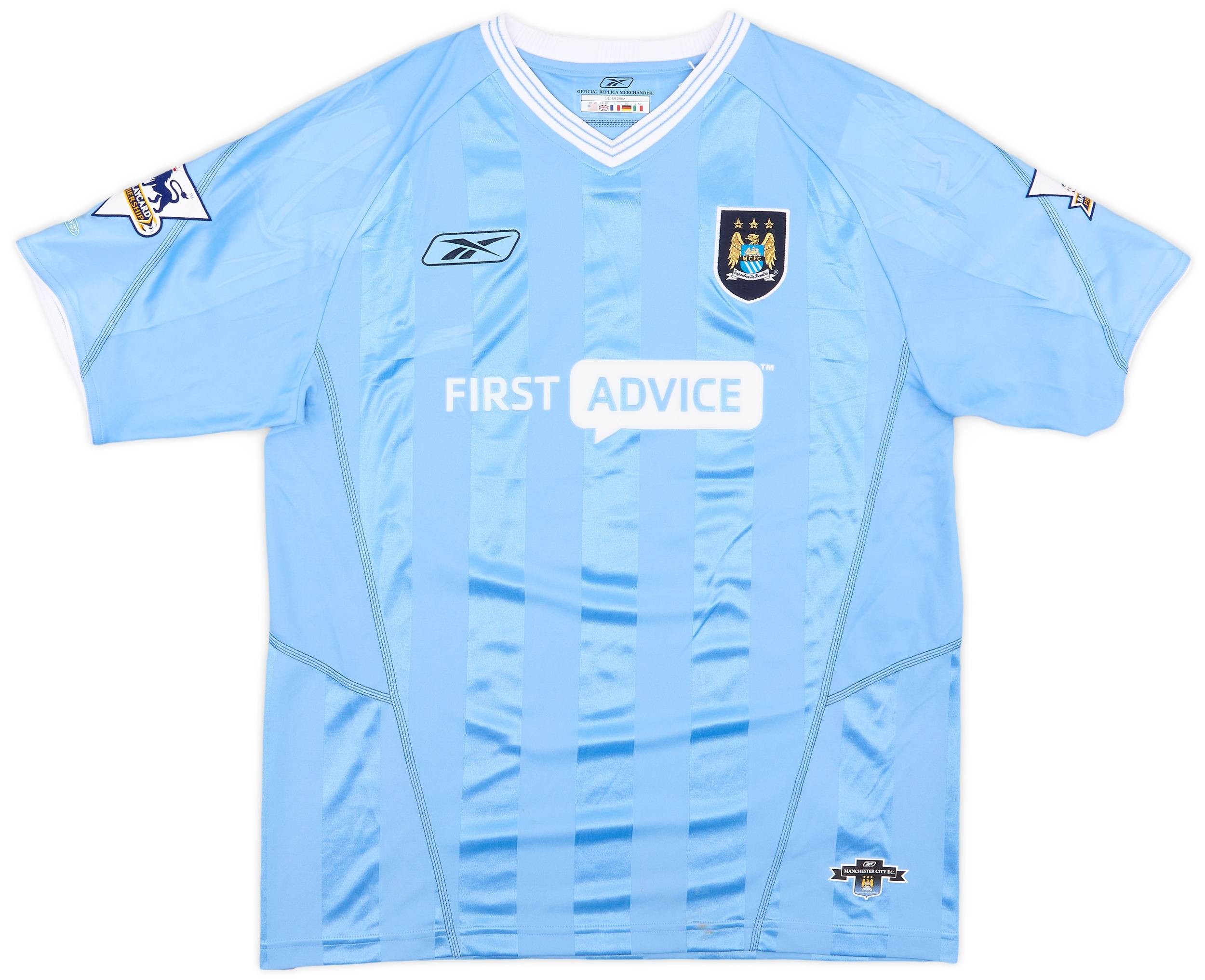 2003-04 Manchester City Match Issue Signed Home Shirt Fowler #8