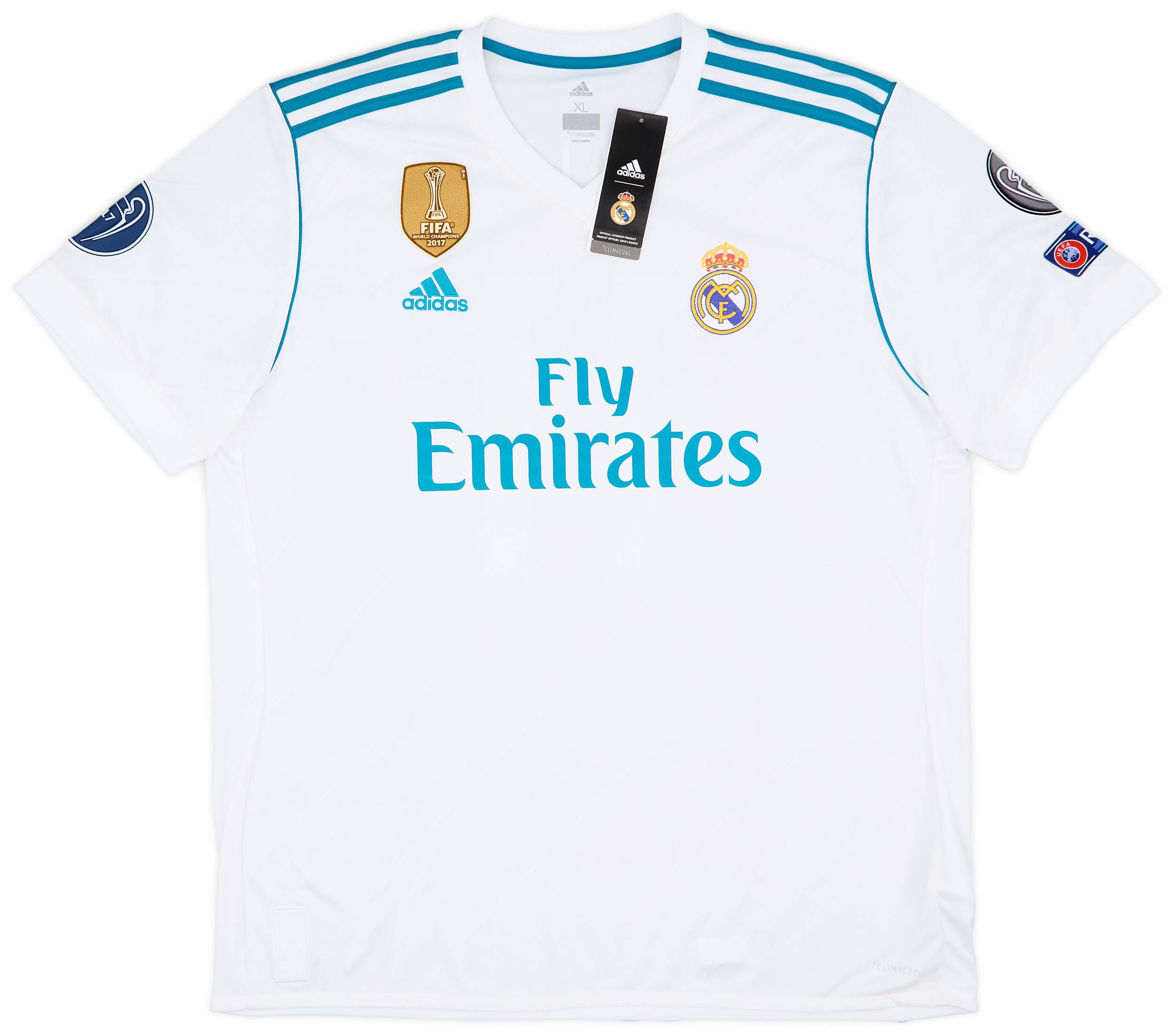 【正規17-18 Real Madrid home L/S BALE #11】 2017-18 Real Madrid Home Shirt Bale #11 (S)