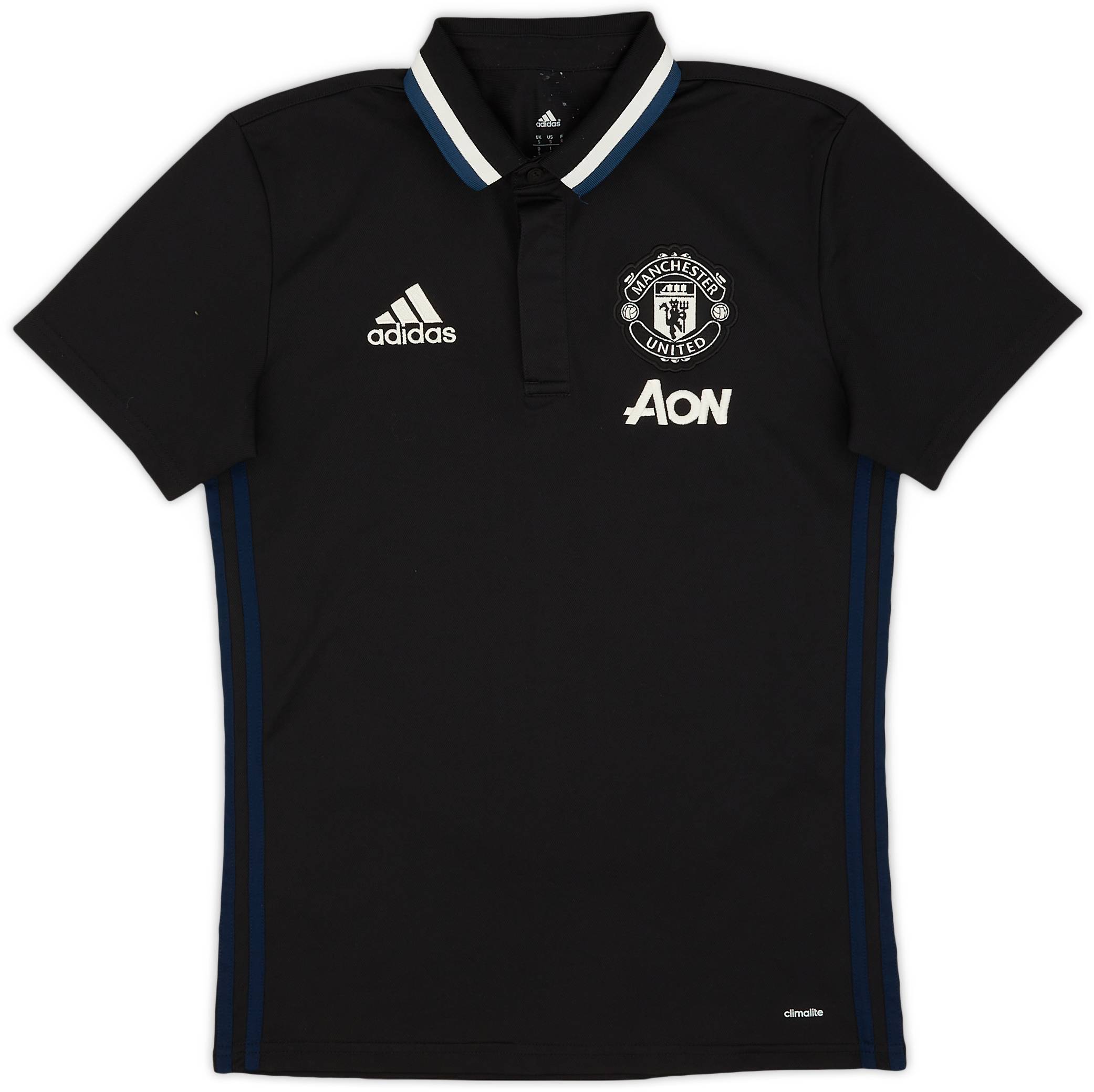 2016-17 Manchester United adidas Polo Shirt - 9/10 - (S)