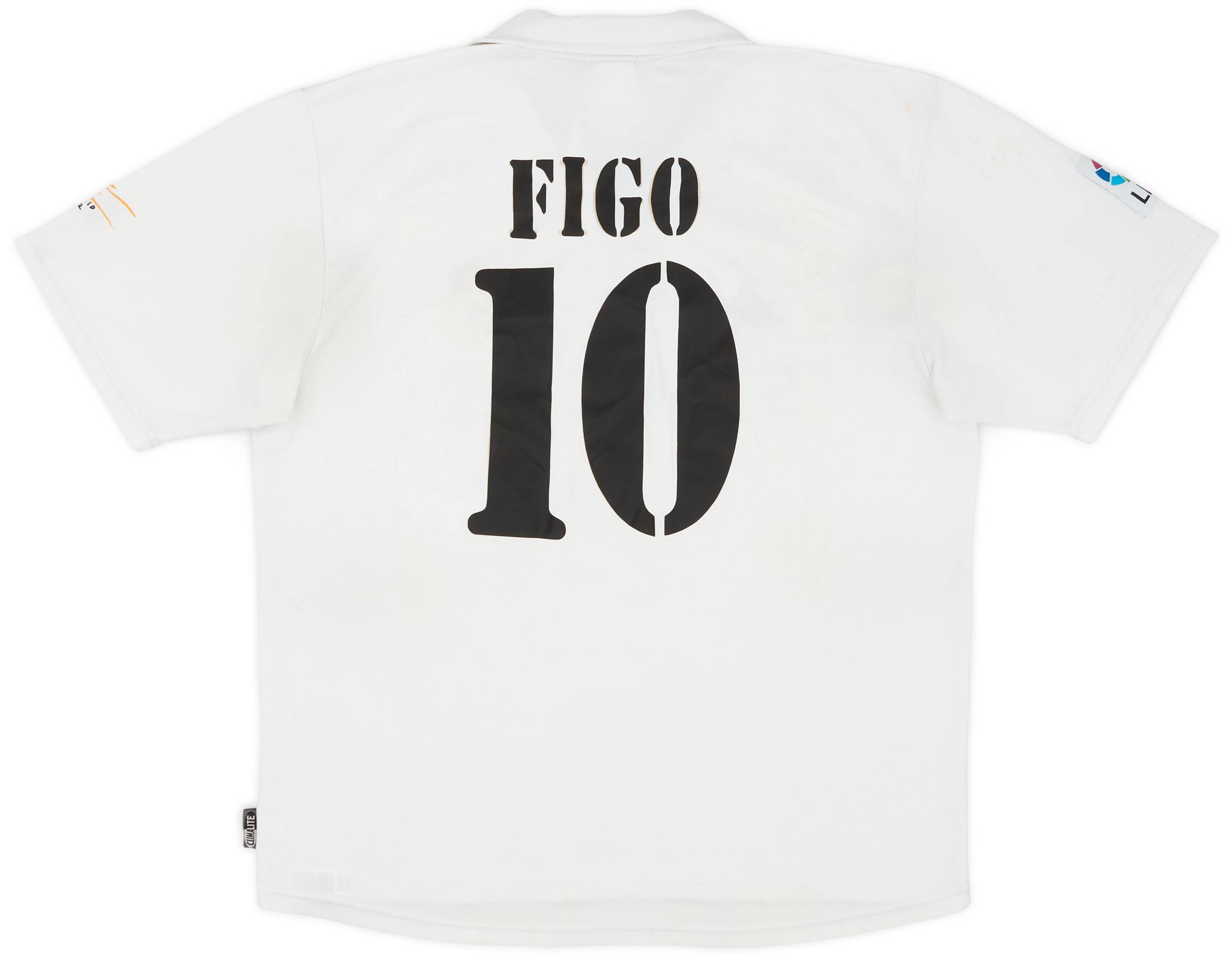 2002-03 Real Madrid Centenary Home Shirt Figo #10 - 5/10 - (L)