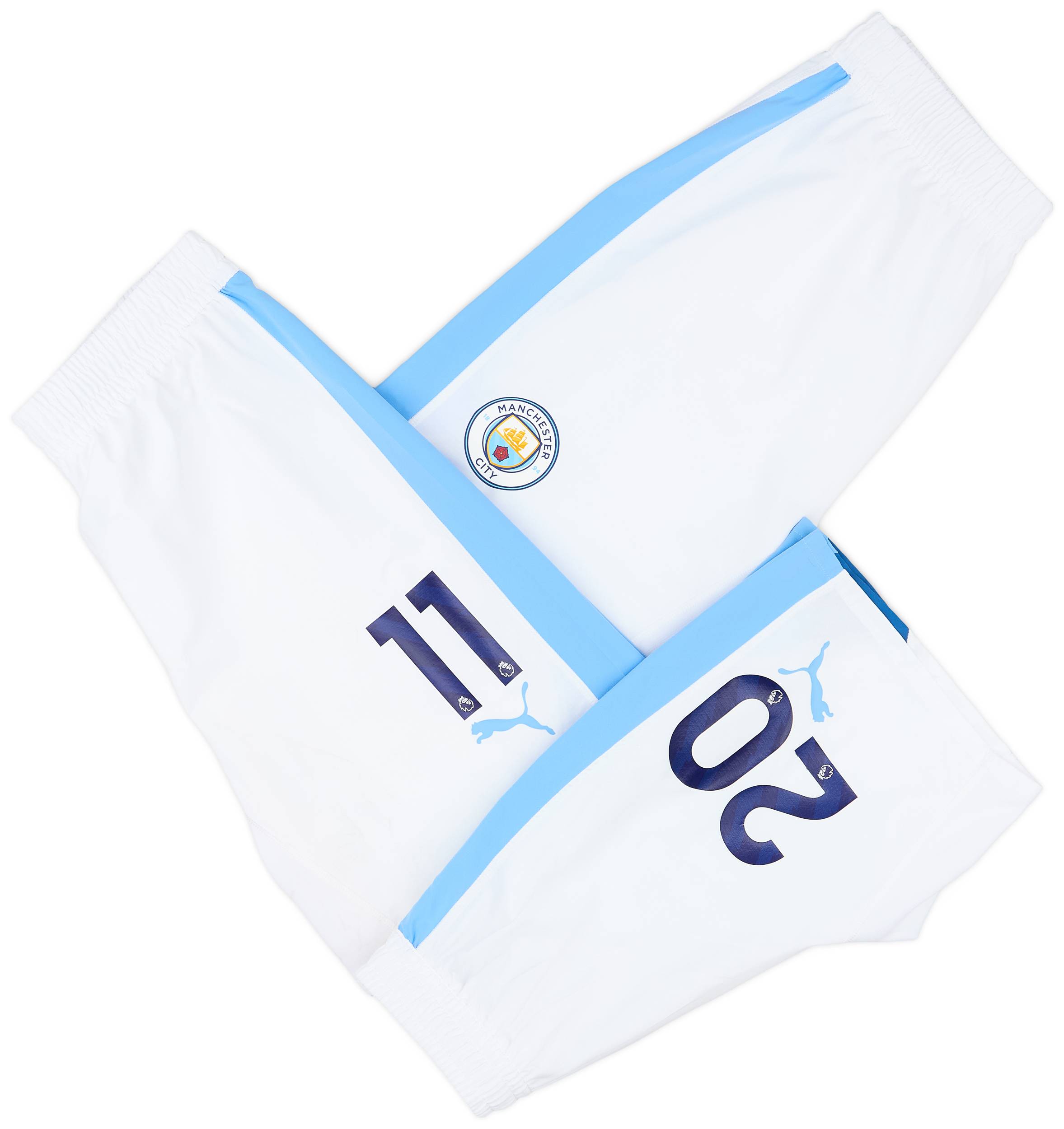 2023-24 Manchester City Player Issue Home Shorts # - 6/10