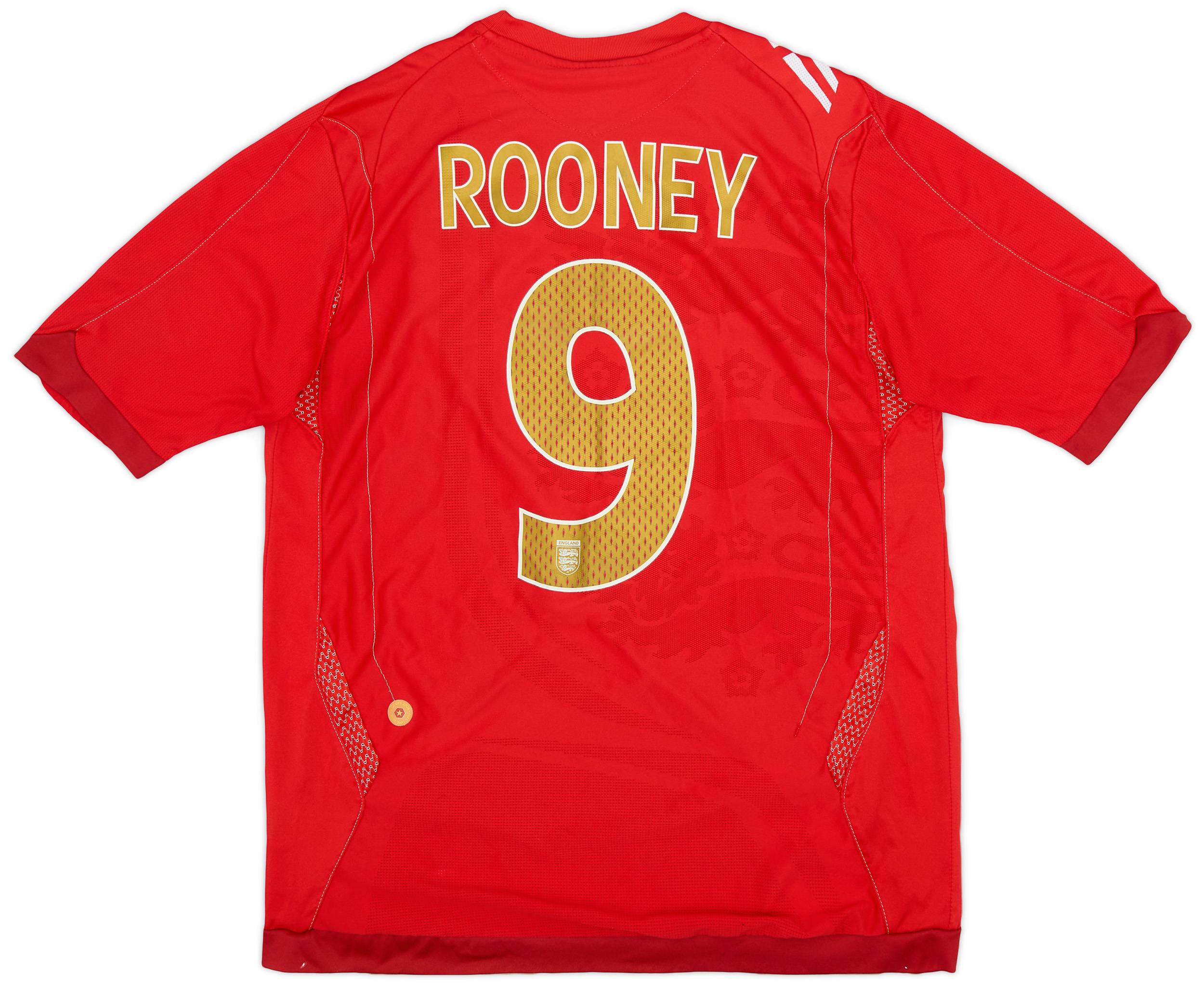 2006-08 England Away Shirt Rooney #9 - 8/10 - (M)